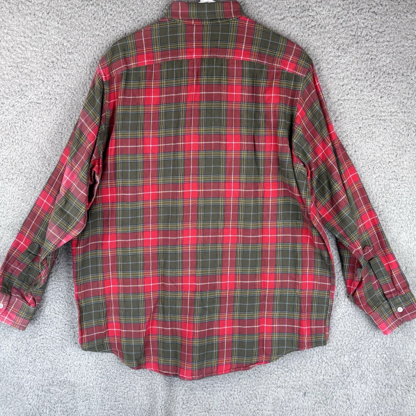 Vintage VINTAGE L.L.Bean Shirt Mens Large Red Plaid Button Down Pocket Casual USA Size US L / EU 52-54 / 3 - 4 Thumbnail