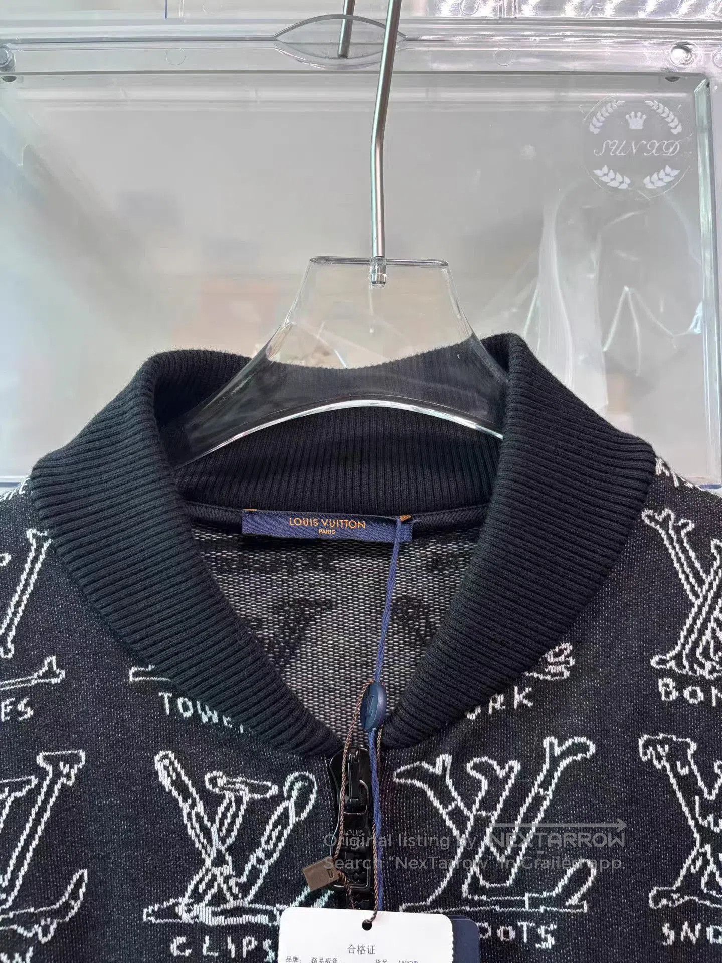 Louis Vuitton Black Printed Bomber Jacket with White Graphics. Size US XXL / EU 58 / 5 - 3 Thumbnail