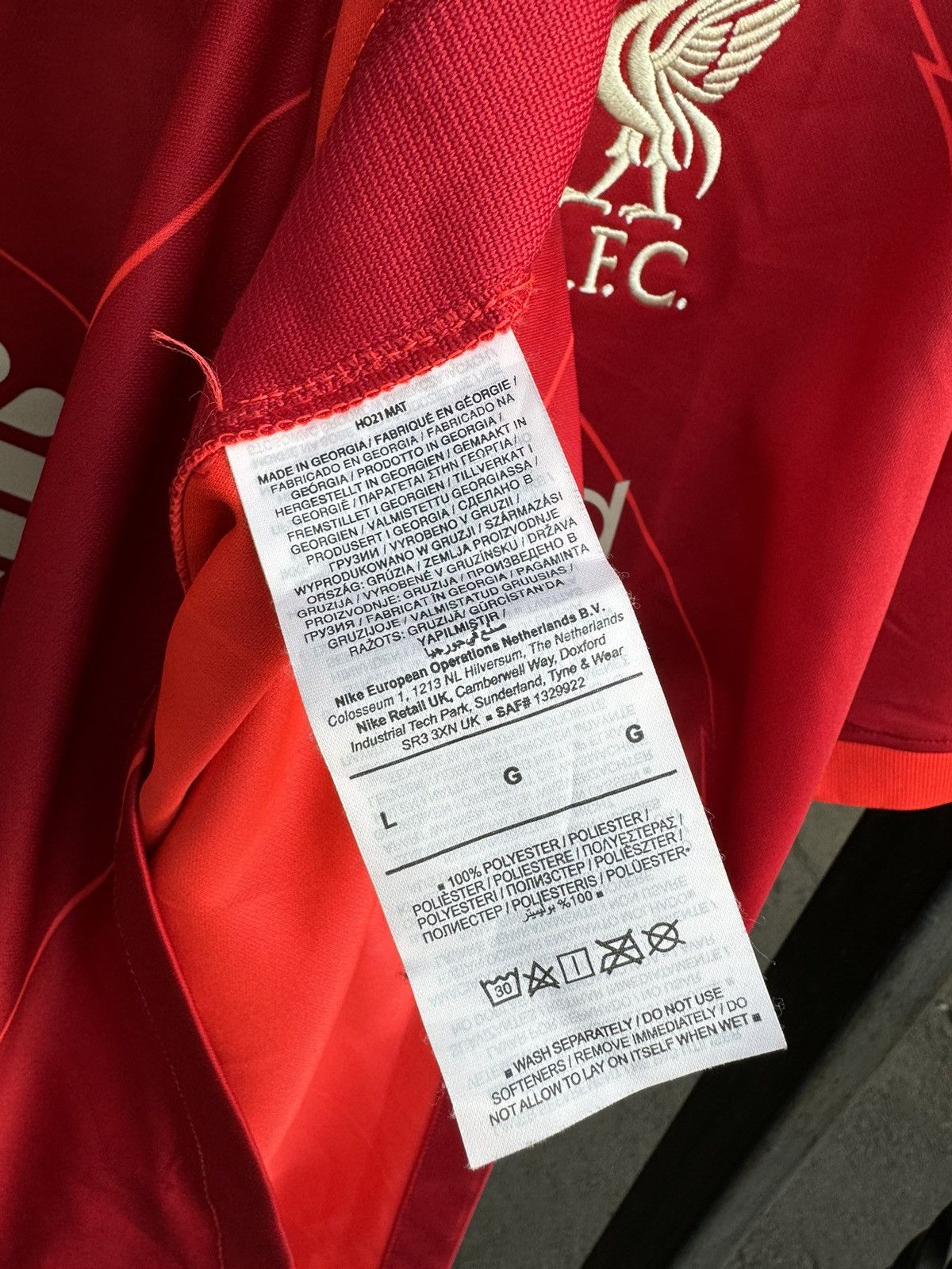 Nike Nike Liverpool 2021 Home Jersey Champions League Shirt Size US L / EU 52-54 / 3 - 3 Thumbnail