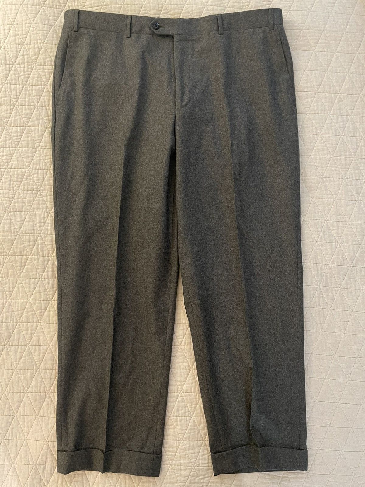 Corneliani Luxury Wool Flat Front Trouser Size US 38 / EU 54 - 6 Thumbnail
