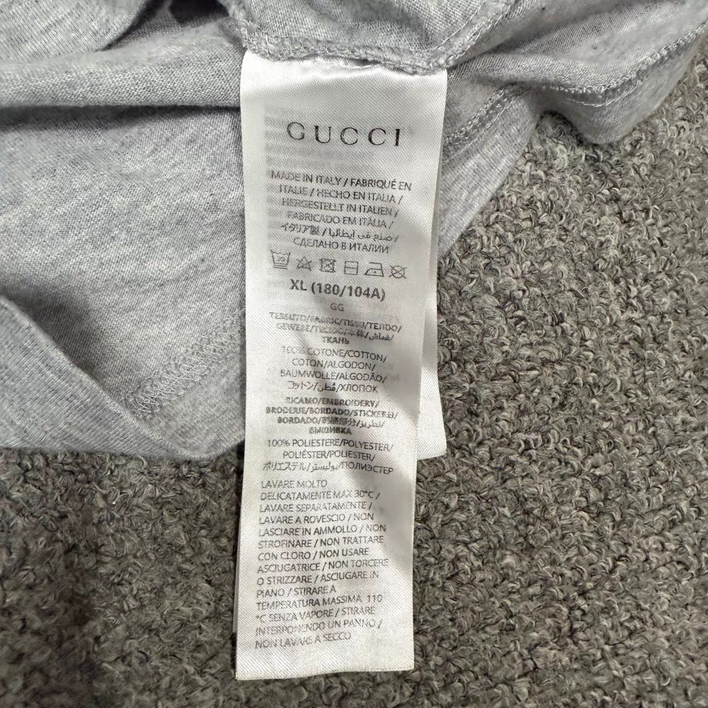 Gucci Gucci Gray Double G Short Sleeve Tee XL 99 New Size US XL / EU 56 / 4 - 4 Thumbnail