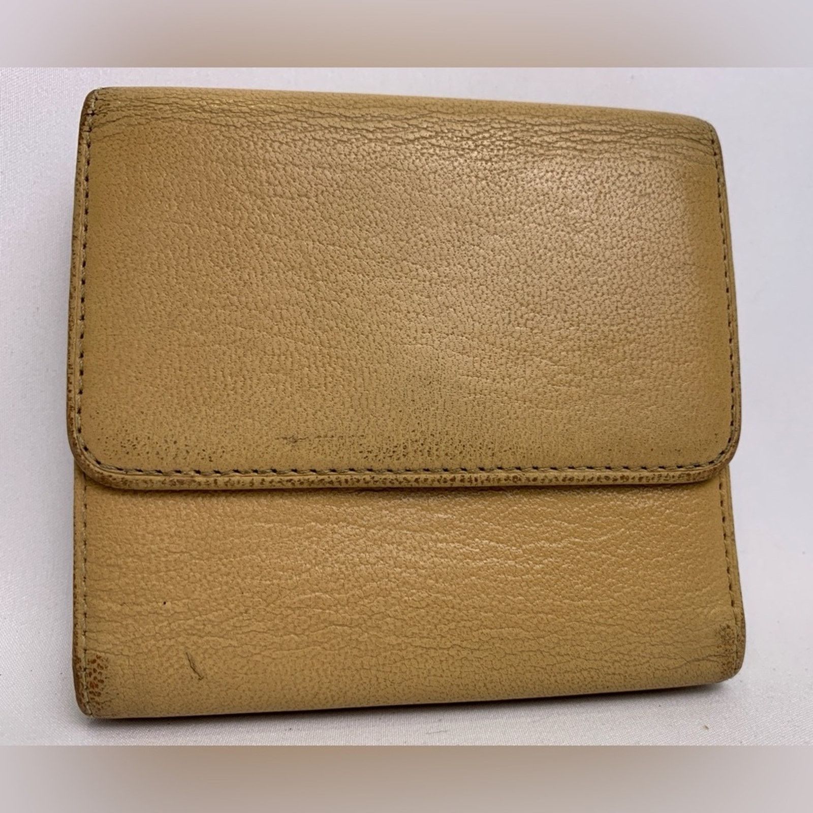 Chanel Authentic Chanel Tan Leather Wallet Tri fold Size ONE SIZE - 2 Thumbnail