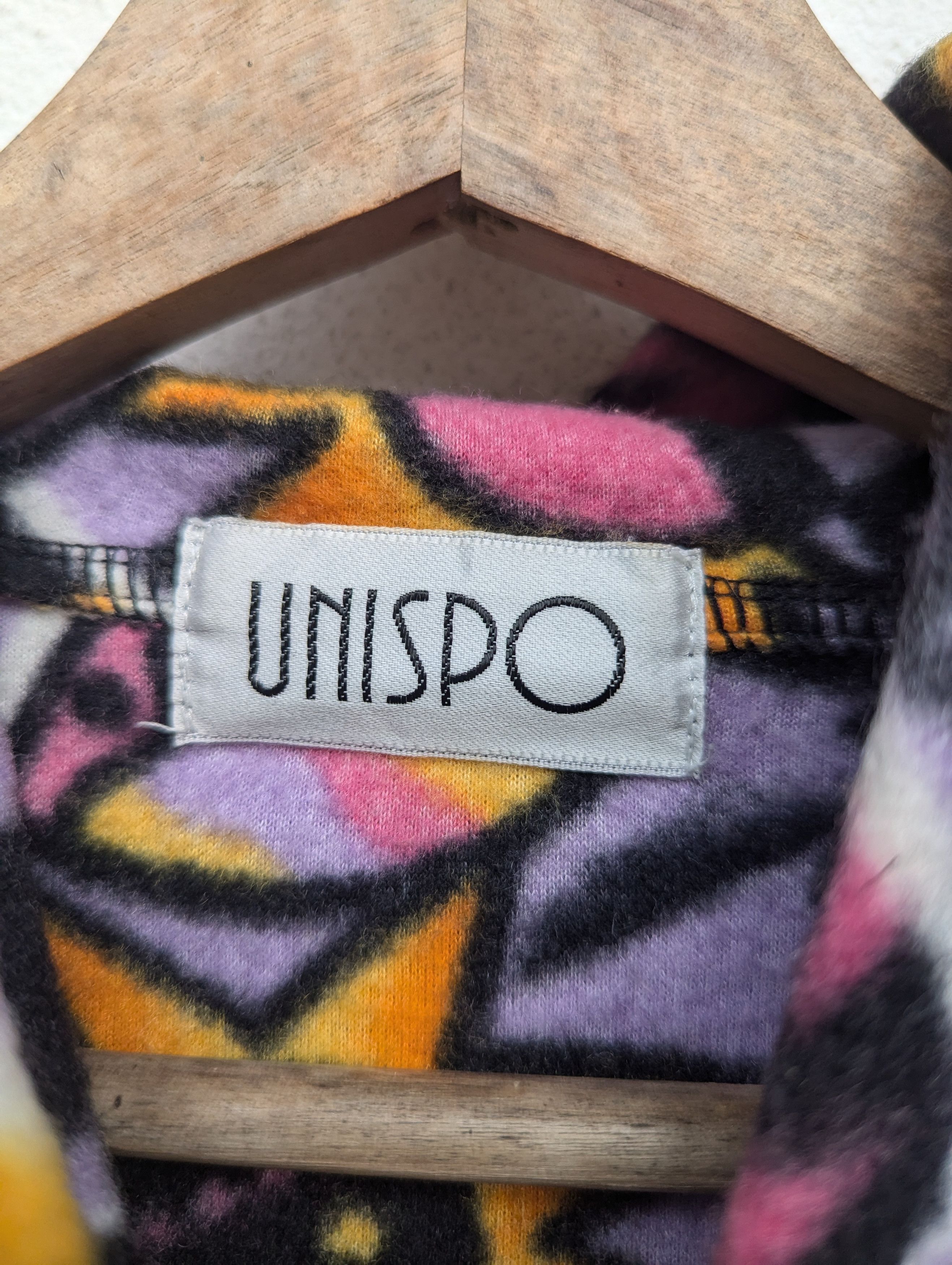 Japanese Brand UNISPO COLOURFULL HOODIE BOMBER JACKET Size US XL / EU 56 / 4 - 10 Thumbnail