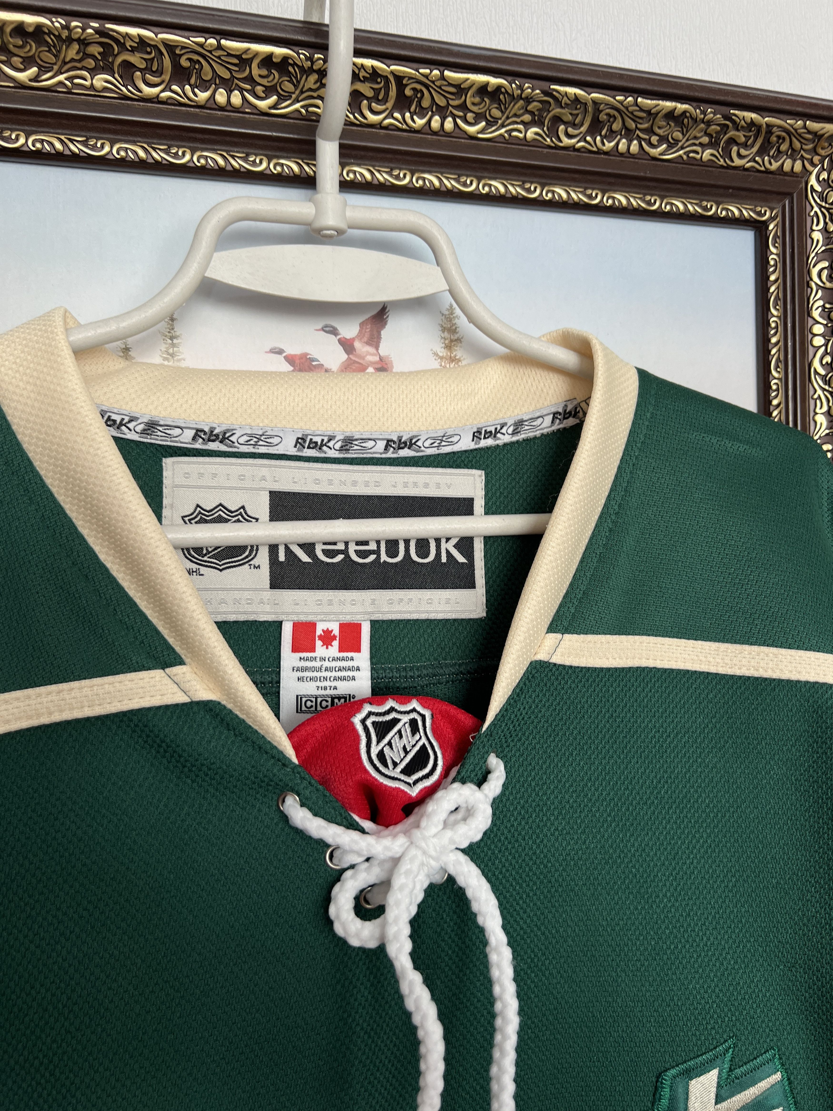 Reebok Minnesota Wild NHL Hockey Jersey #64 Granlund Trikot Rare Size US L / EU 52-54 / 3 - 4 Thumbnail
