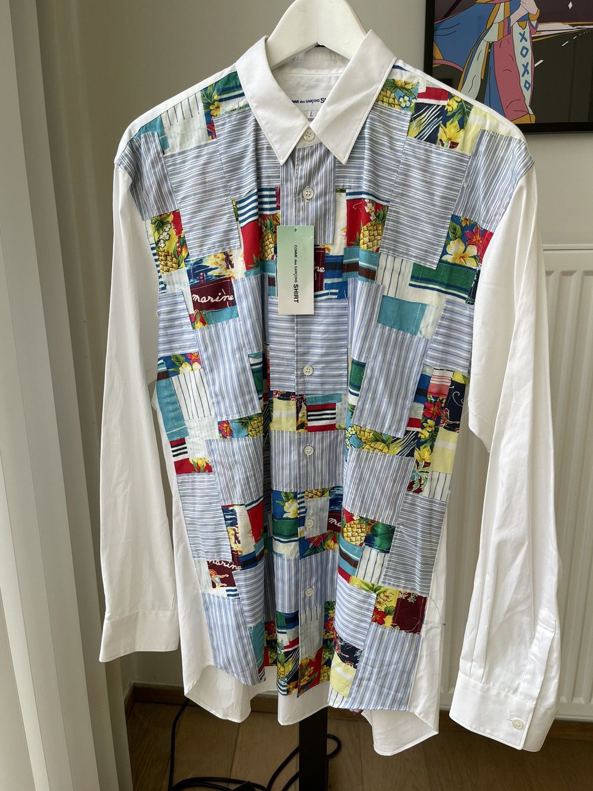 Comme des Garcons Comme Des Garcons Shirt SS13 Hawaiian Patchwork Shirt Size US L / EU 52-54 / 3 - 1 Thumbnail