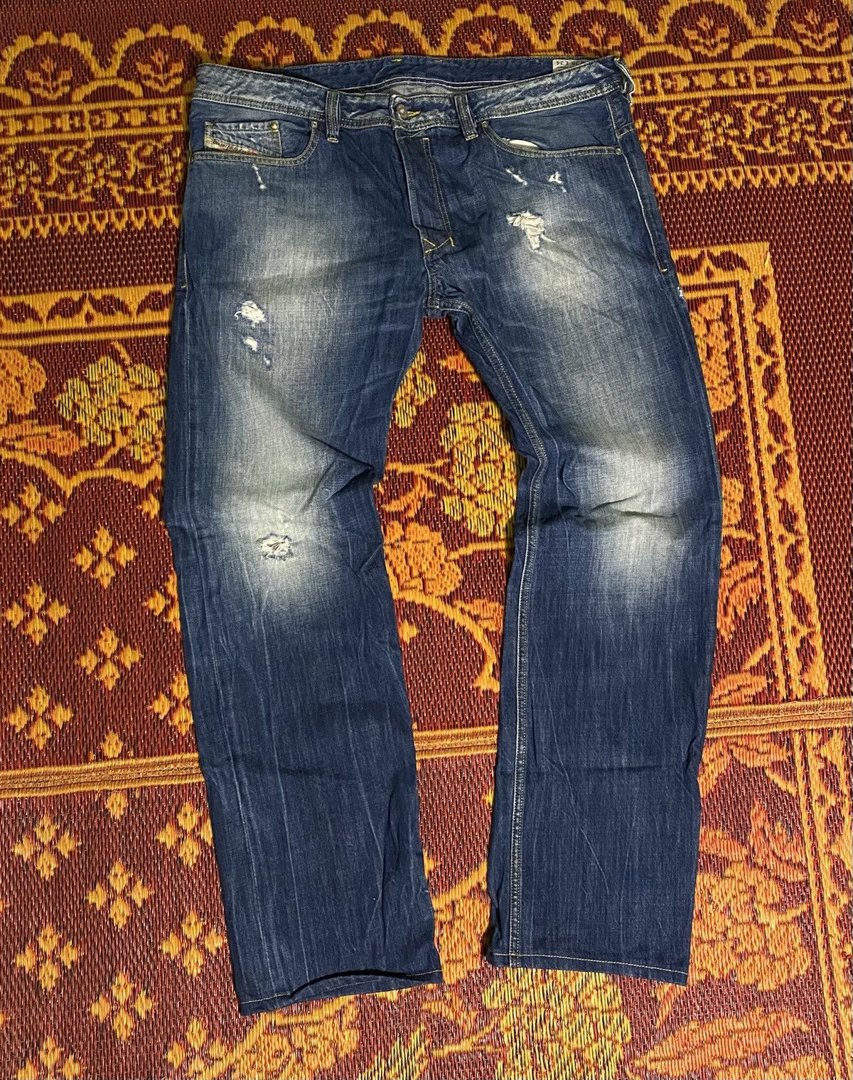 Diesel Diesel Distressed Straight Jeans Size US 38 / EU 54 - 1 Thumbnail