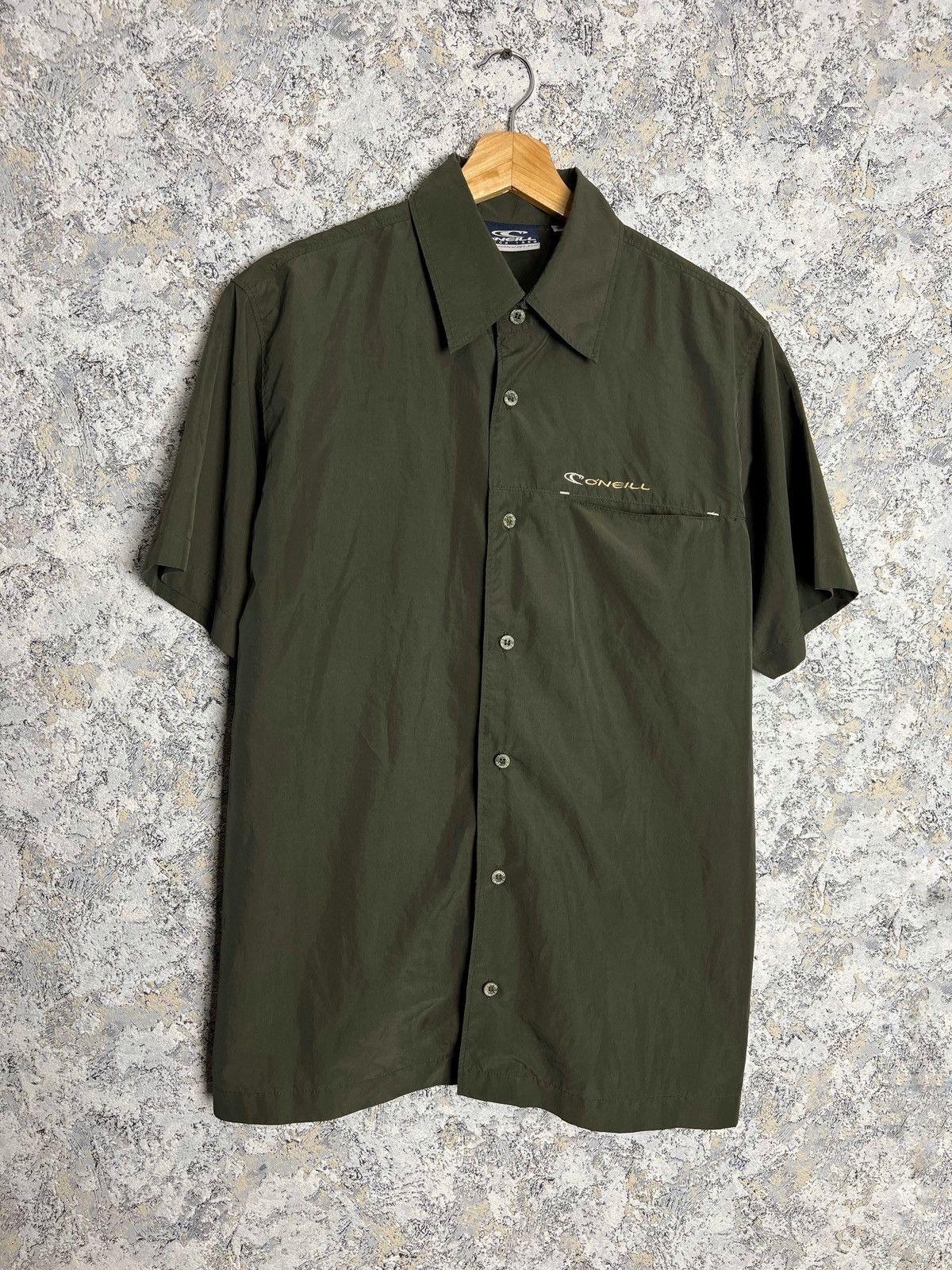 O'Neill × Vintage Vintage O’Neil Surf Y2K Nylon Button Up Logo Shirt Size M Size US M / EU 48-50 / 2 - 1 Thumbnail