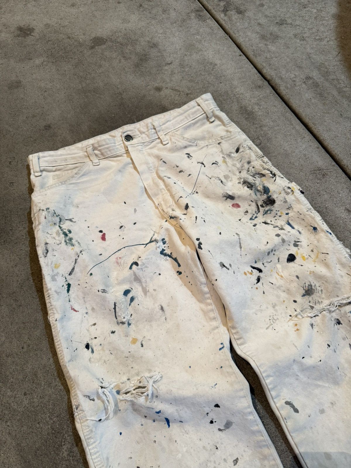 Dickies Vintage Dickies Paint Splatter Pants Size US 32 / EU 48 - 2 Thumbnail