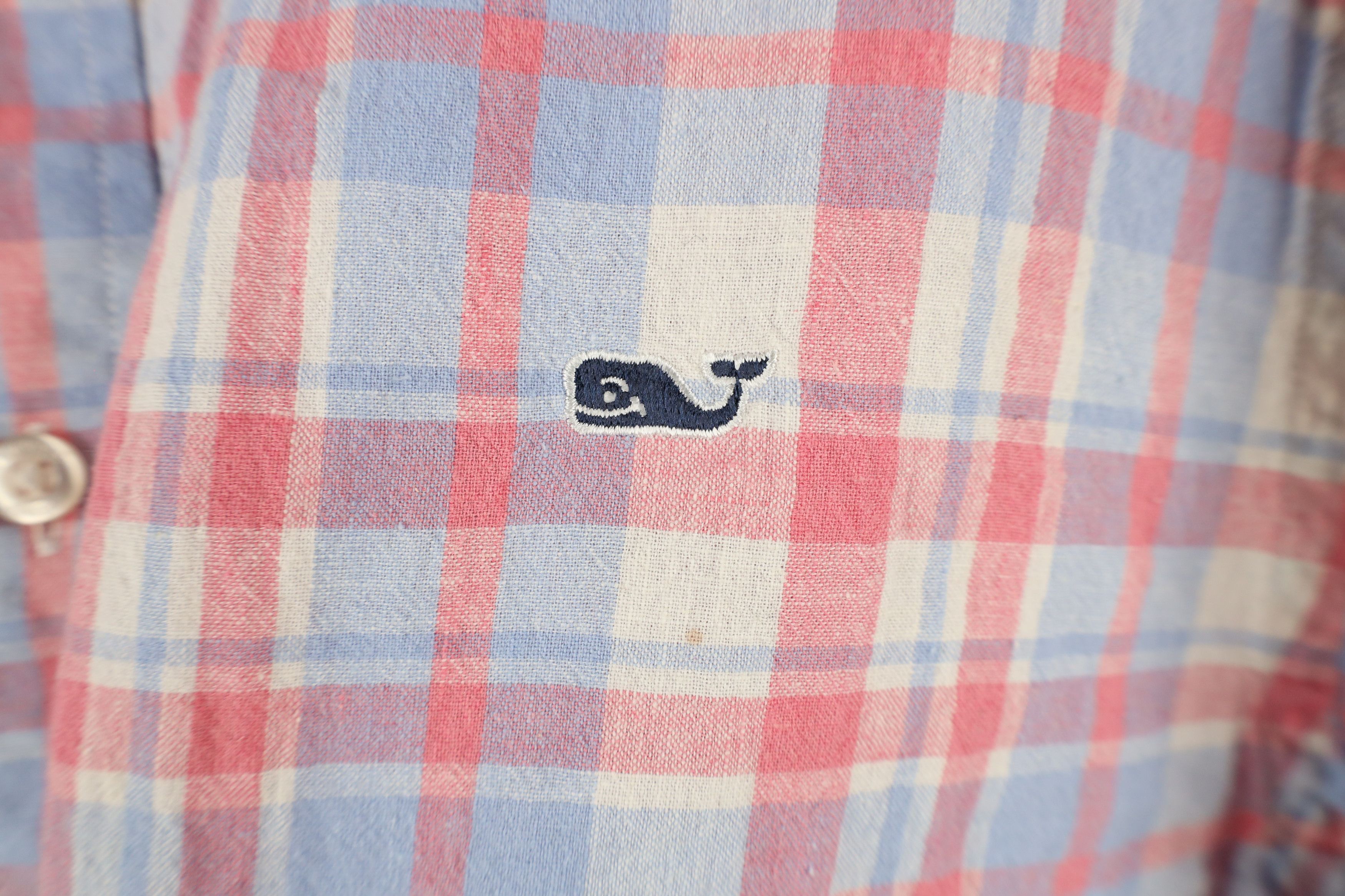 Vineyard Vines × Vintage Vineyard Vines Whale Linen Blend Collared Button Down Shirt Size US M / EU 48-50 / 2 - 4 Thumbnail