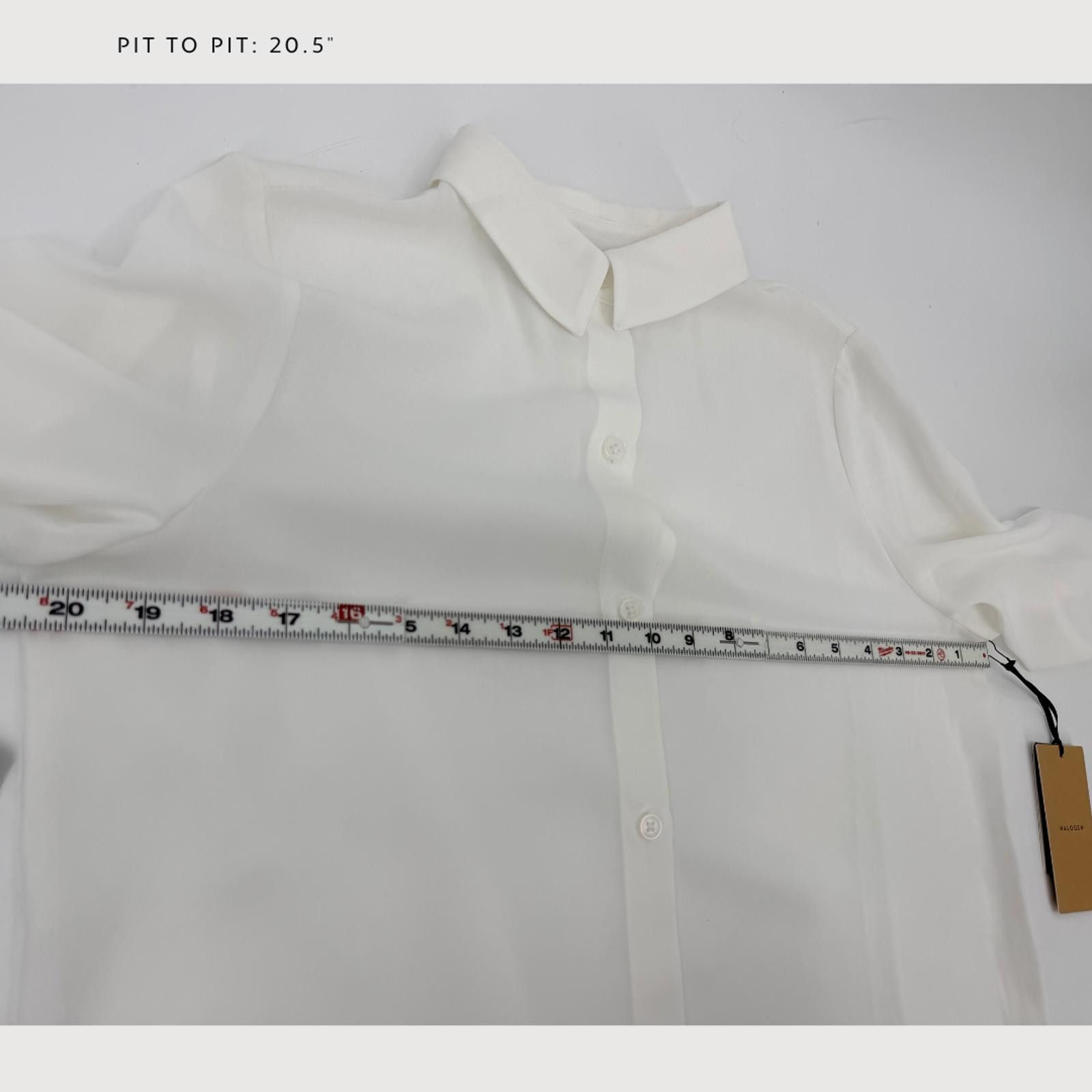 Other Halogen White Button Up Blouse NWT Long Sleeve S Size S / US 4 / IT 40 - 6 Thumbnail
