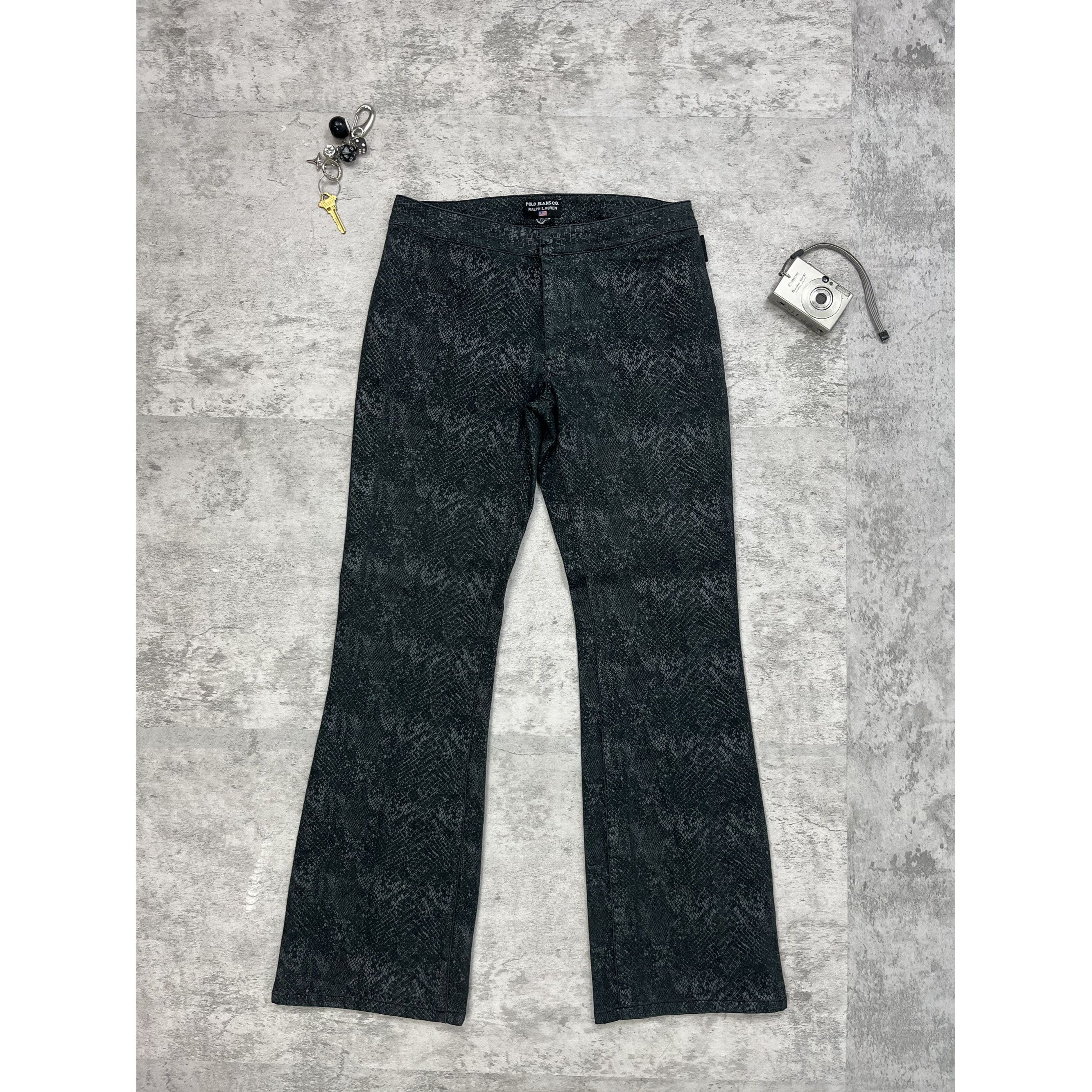 Other Vintage Polo Ralph Lauren Jeans Snake Patterned Pants Size 30" / US 8 / IT 44 - 1 Thumbnail