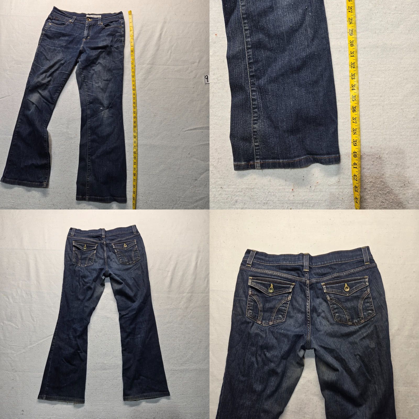 DKNY DKNY Soho Jeans Bootcut Mid Rise Denim Pants Women 14R Blue Cotton Blend Regular Stretch Pockets Zipper Button Denim Jeans Modern 90s? Wait. Size 36" / US 14 / IT 50 - 8 Thumbnail
