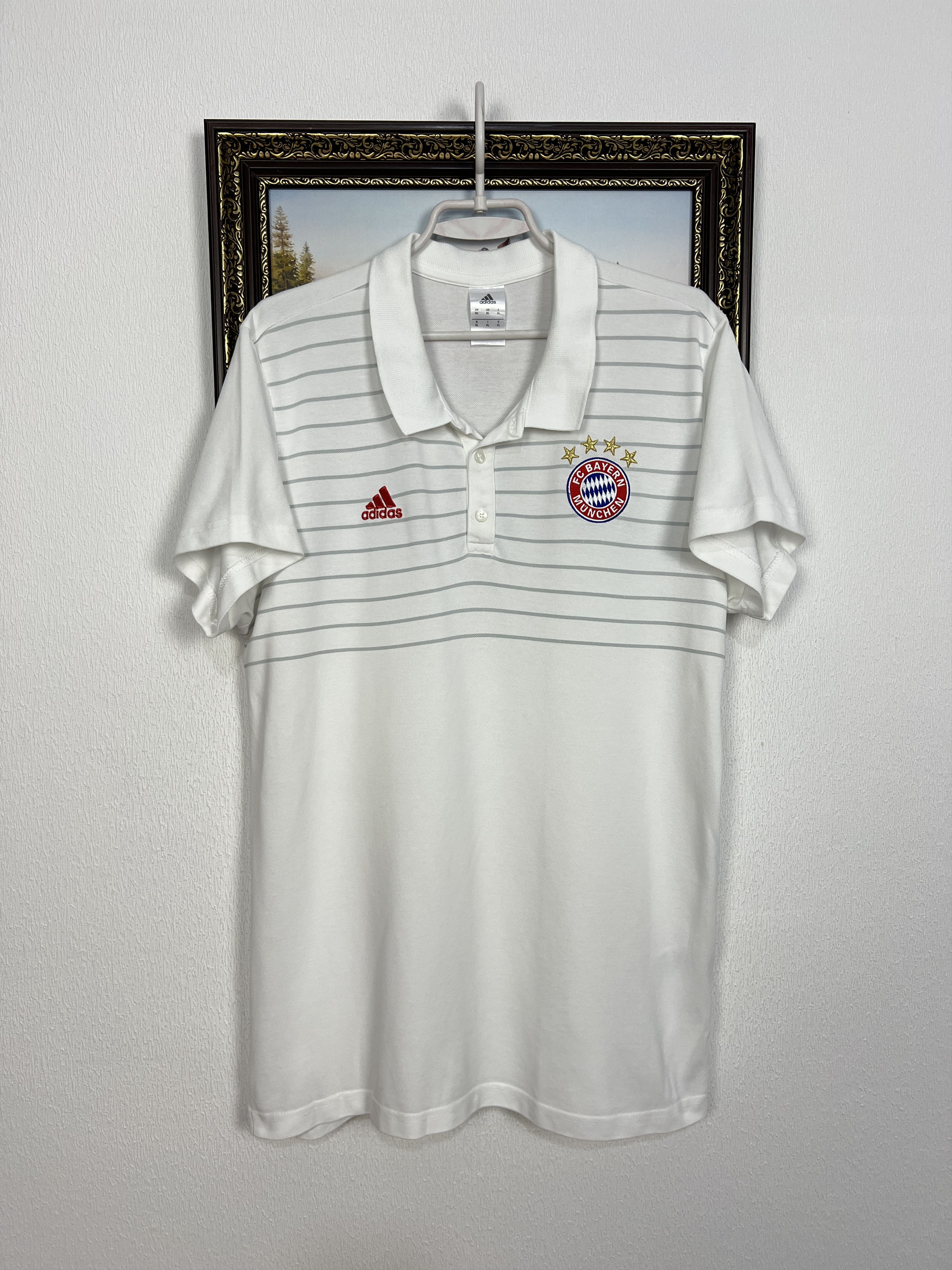 Adidas Adidas Bayern Munich Football Train Polo Soccer Shirt Jersey Size US XL / EU 56 / 4 - 1 Thumbnail