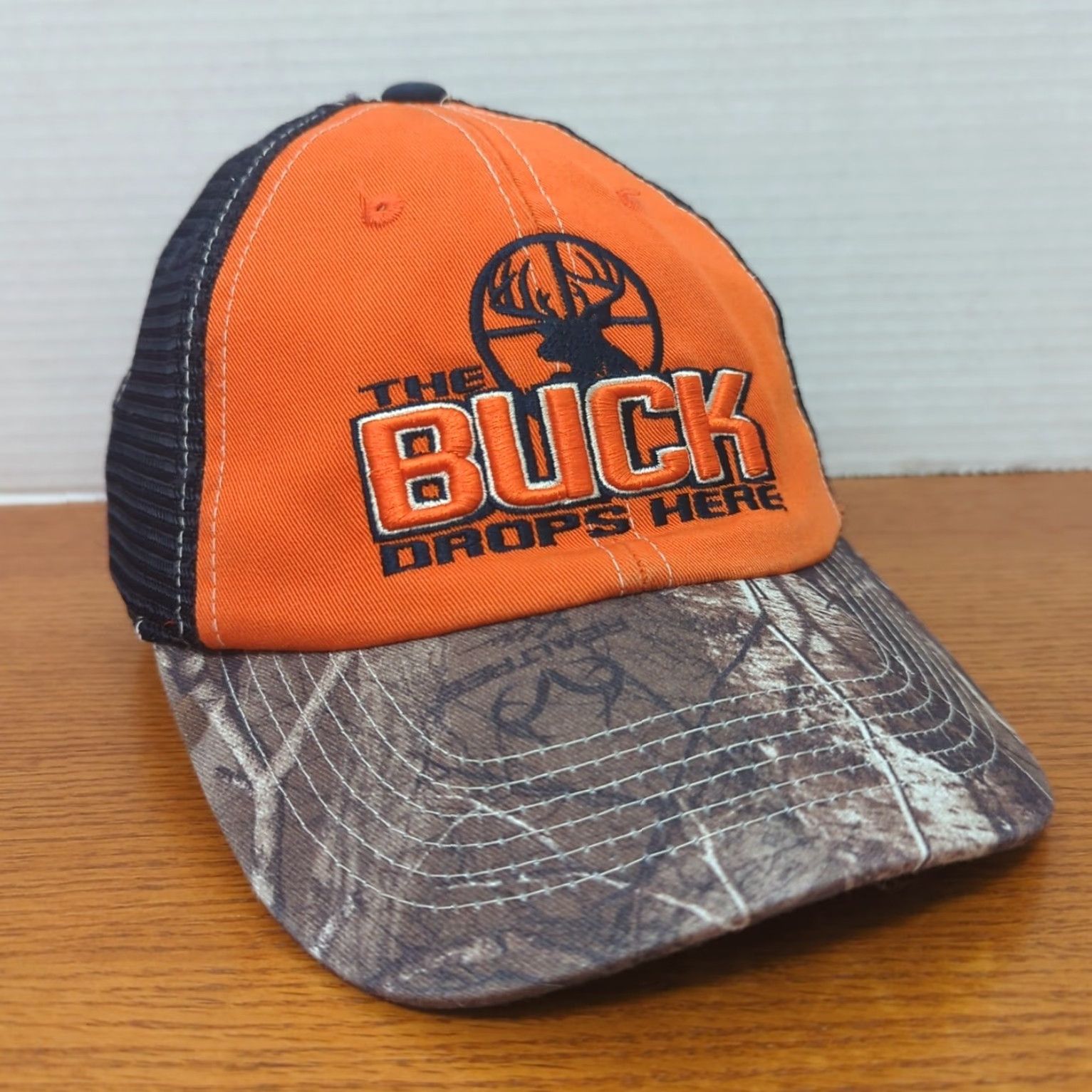 Realtree Realtree Hat Cap Snap Back M Orange Real Tree The Buck Drops Here Outdoor Hunting Dad USA Athletic Outdoor Mens Casey Size ONE SIZE - 6 Thumbnail
