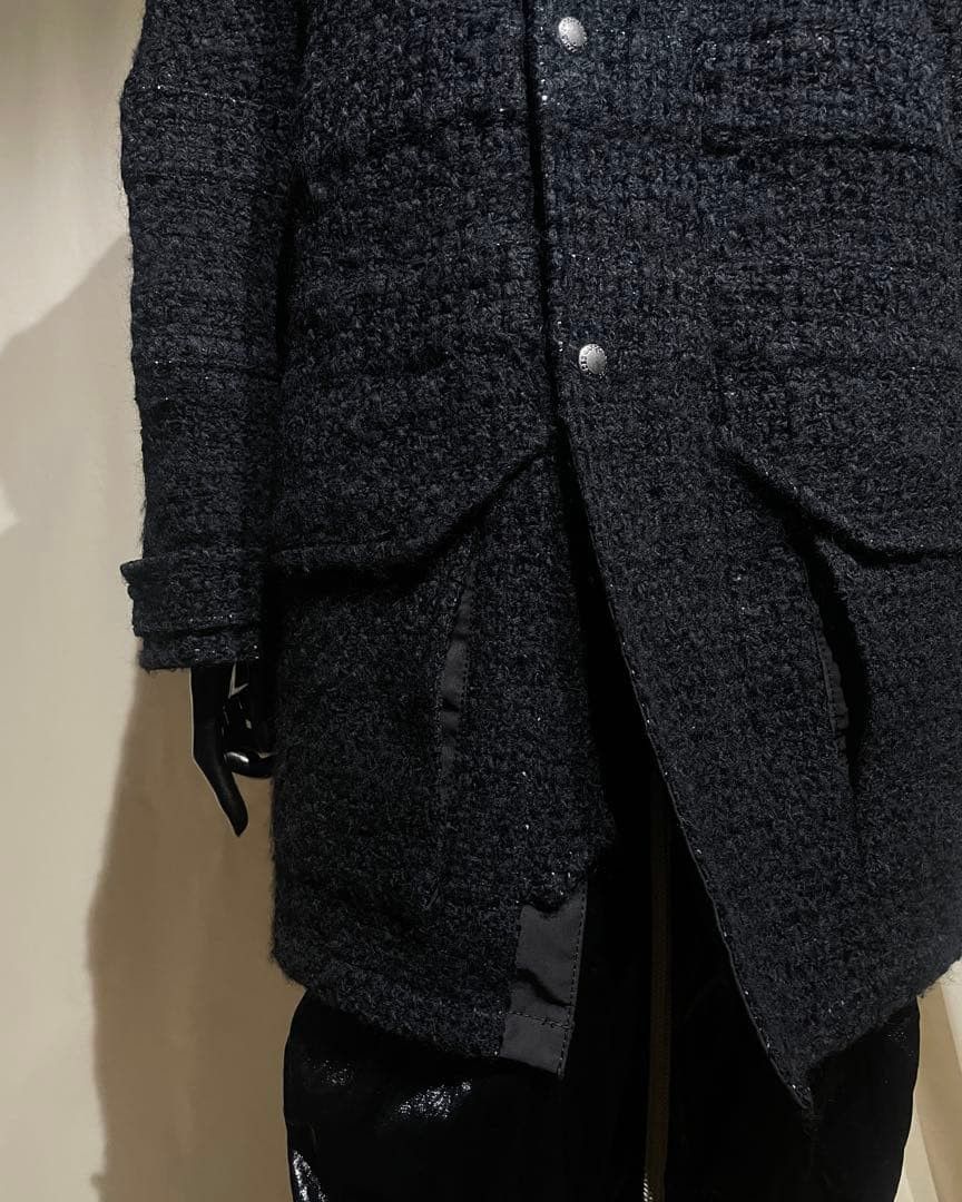 Junya Watanabe F/W2005 JUNYA WATANABE - Fancy Tweed Hooded Short Coat Size US S / EU 44-46 / 1 - 5 Thumbnail