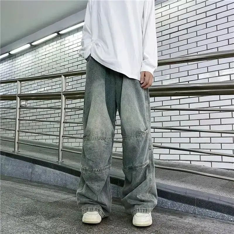 Japanese Brand × Jean Baggy Flared Patterned Denim Jeans Size US 32 / EU 48 - 3 Thumbnail