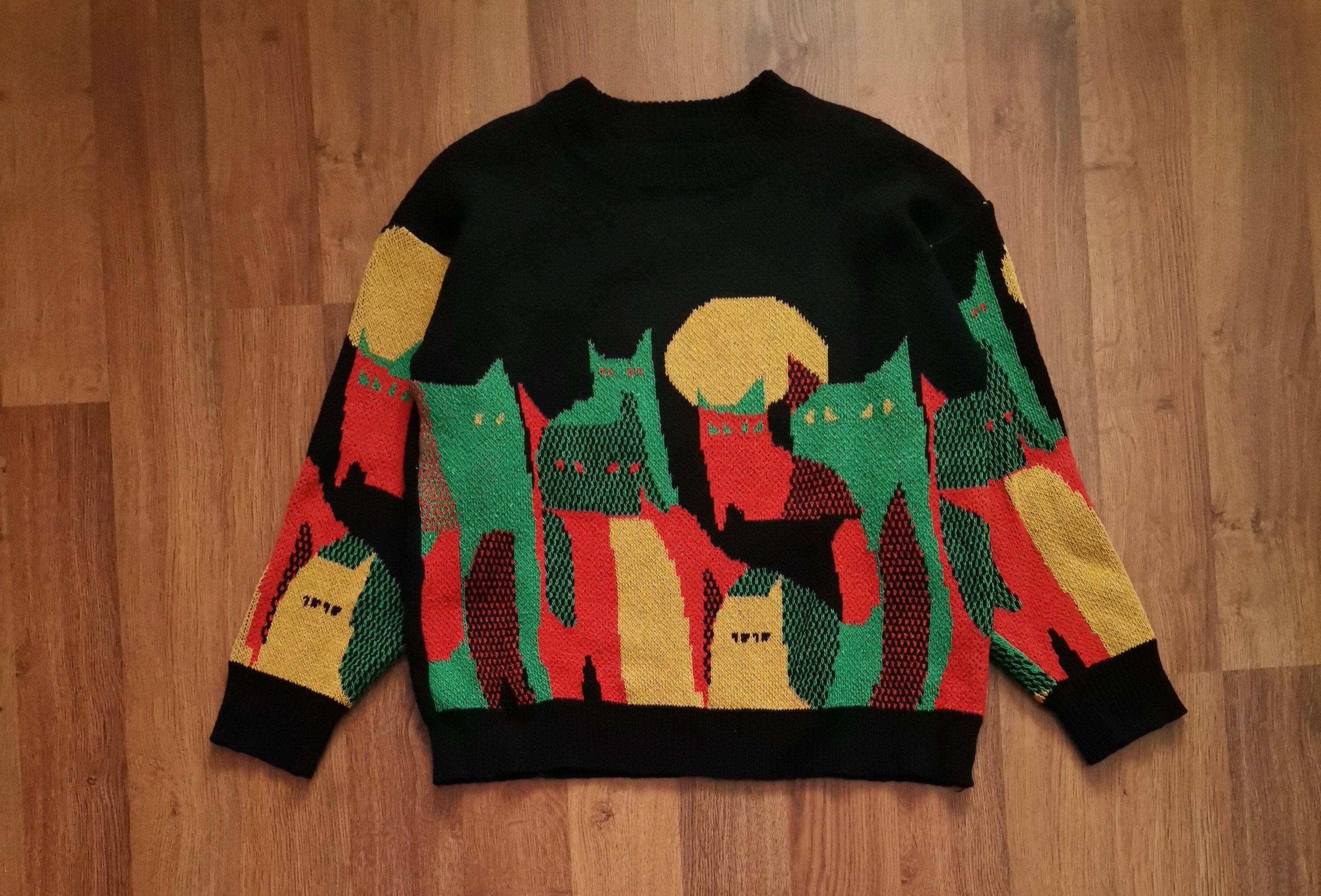 Vintage Vintage Abstract Sweater Size US M / EU 48-50 / 2 - 1 Thumbnail