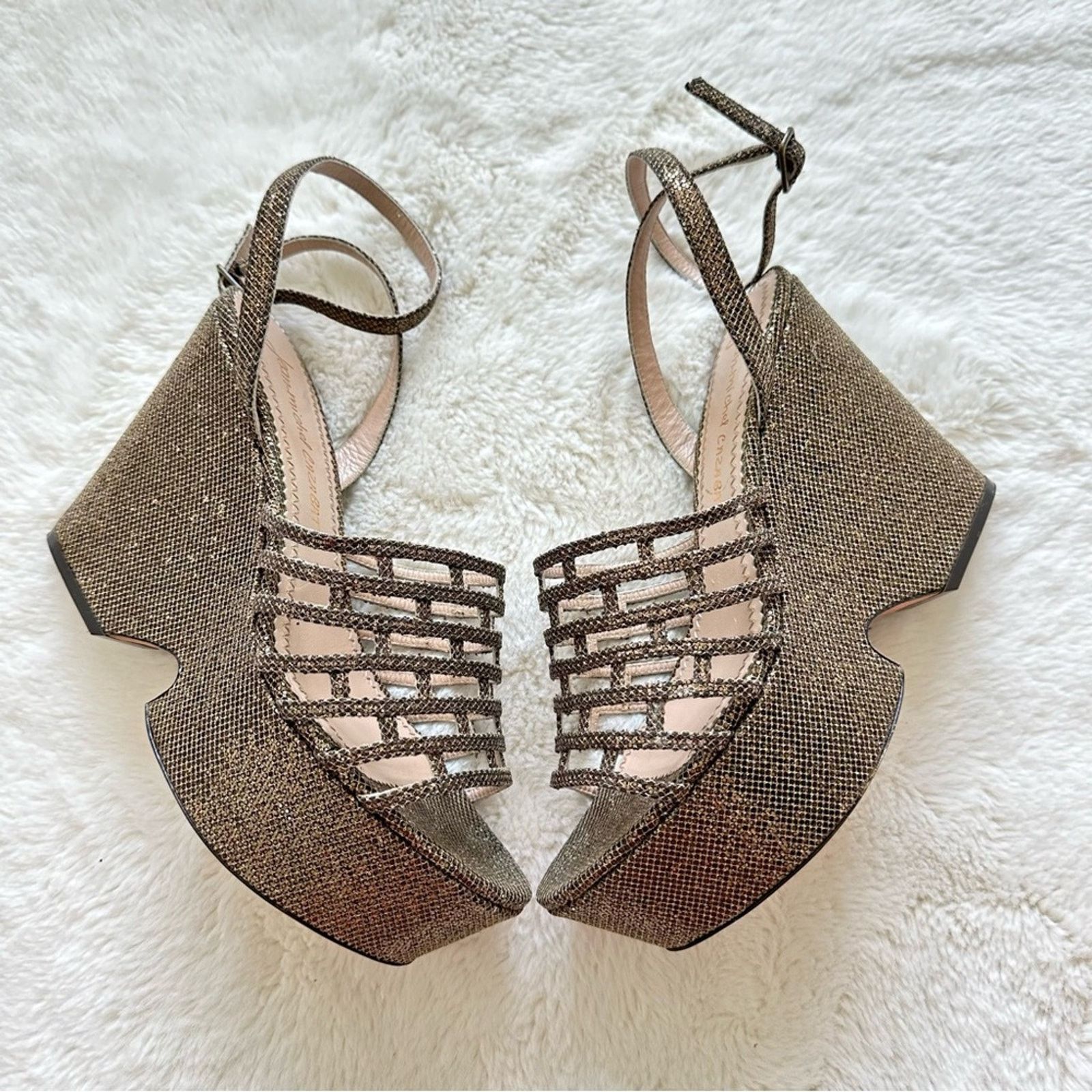 Other Jean Michelle-Cazabat women platform shoes size 38,5 US Size US 8.5 / IT 38.5 - 1 Thumbnail