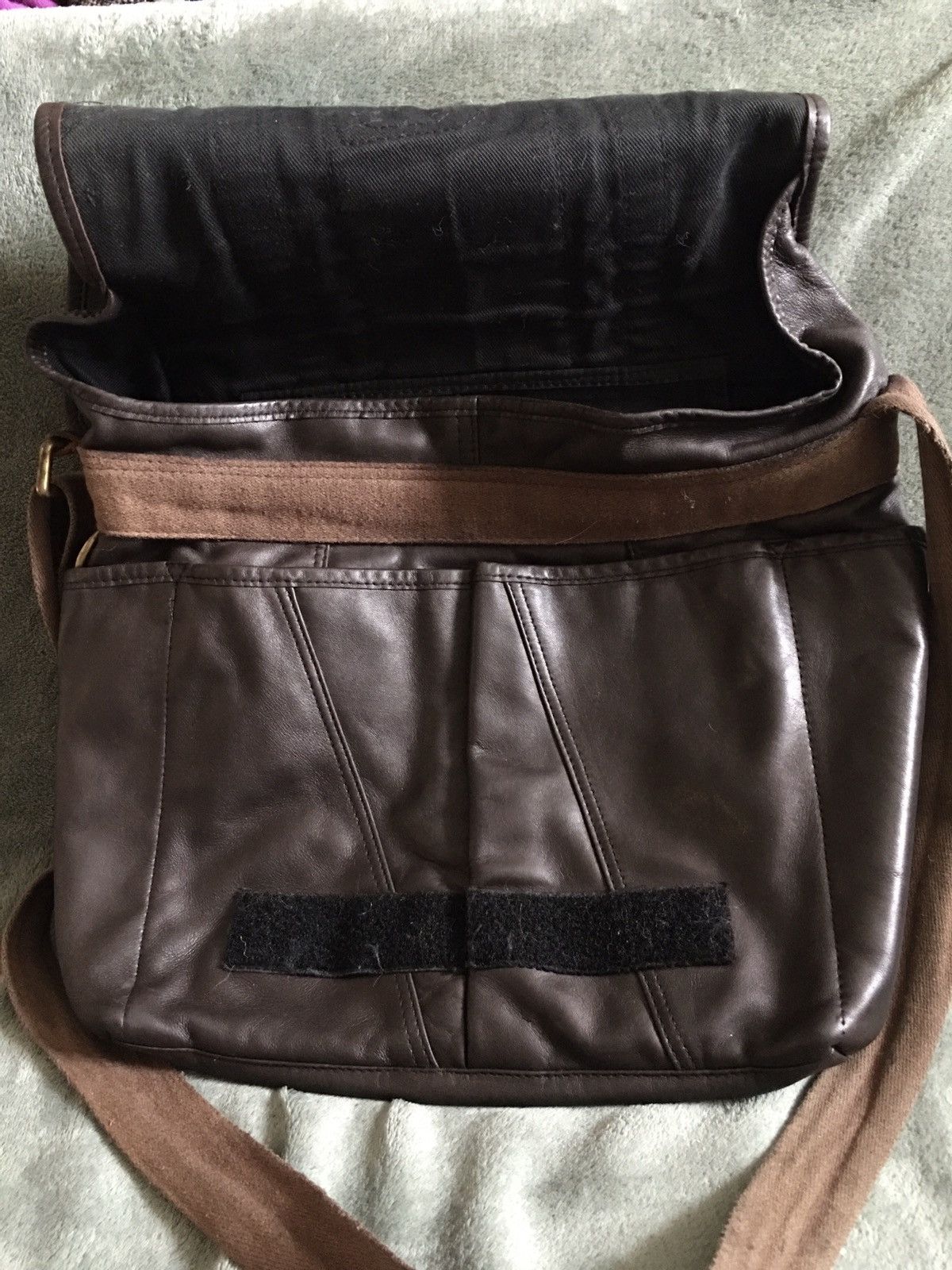 Dolce & Gabbana Dolce & Gabbana Leather Brown DG Logo Messenger Bag Size ONE SIZE - 8 Thumbnail