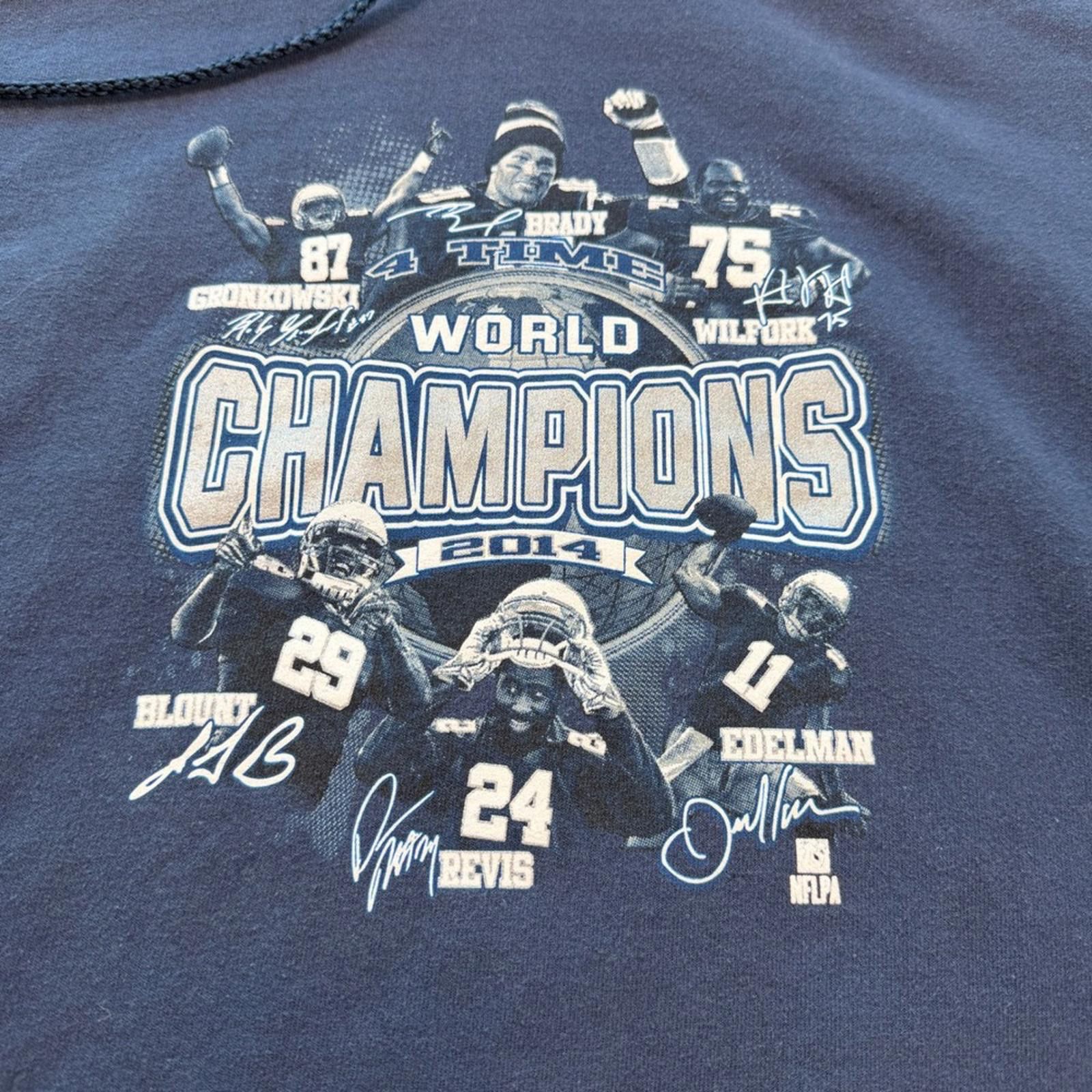 Other NFL New England Patriots 2014 Champions Hoodie Navy Mens 2XL Size US XXL / EU 58 / 5 - 5 Thumbnail