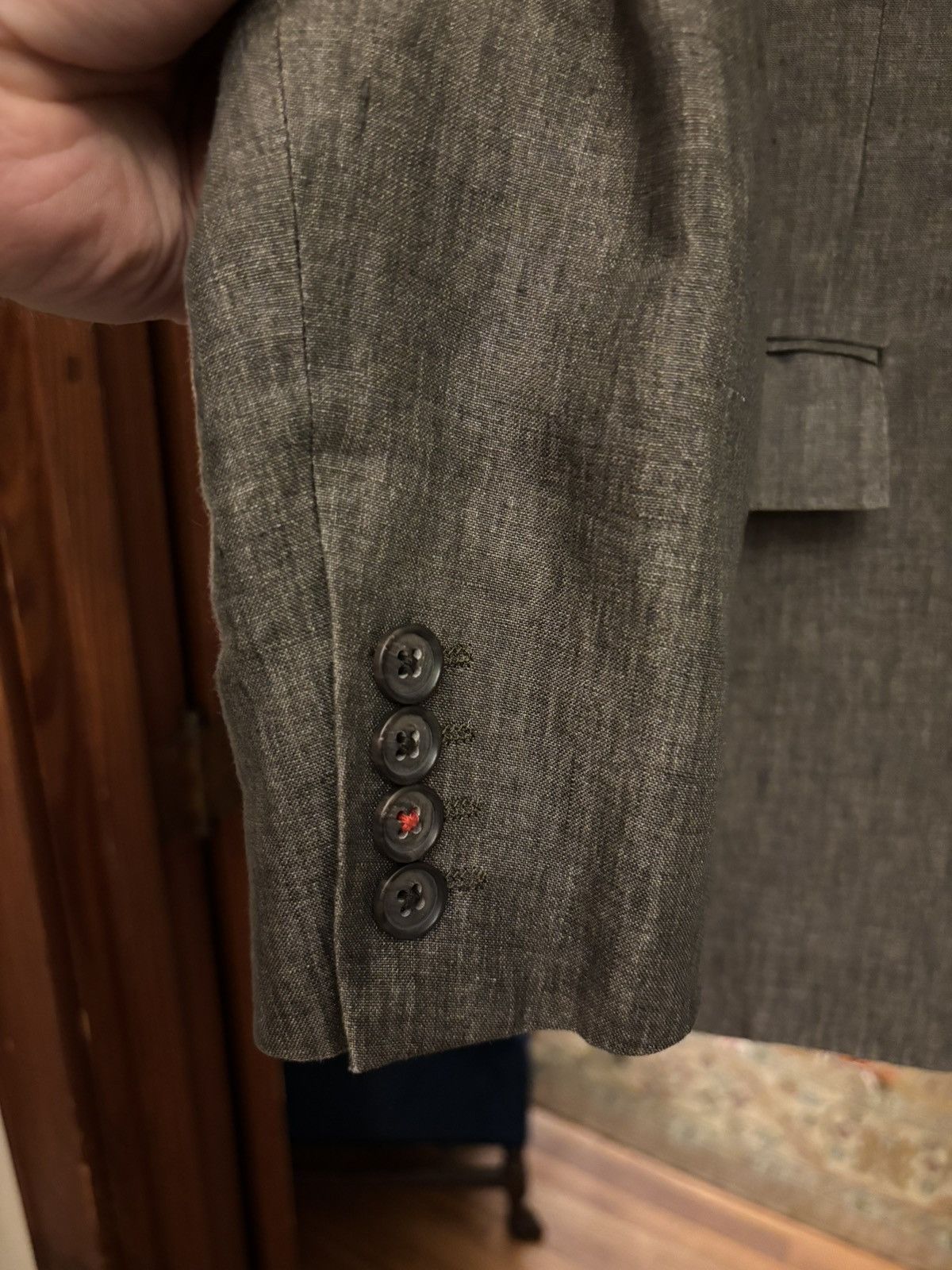Brooks Brothers Brooks Brothers Red Fleece Linen Sport Coat 42R Size 42R - 2 Thumbnail