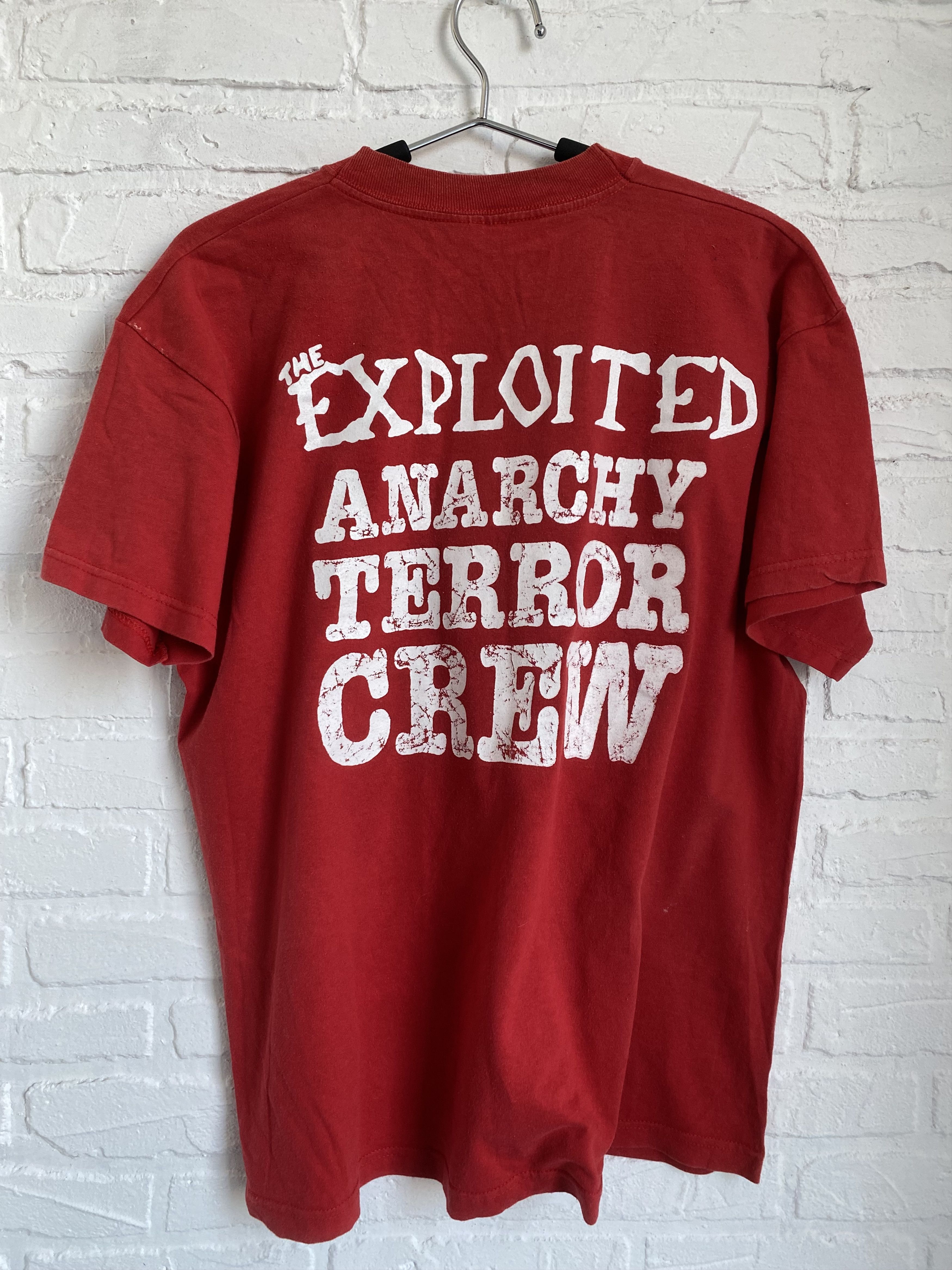 Band Tees × Vintage Vintage 80s 90s The exploited anarchy terror crew t-shirt Size US L / EU 52-54 / 3 - 4 Thumbnail