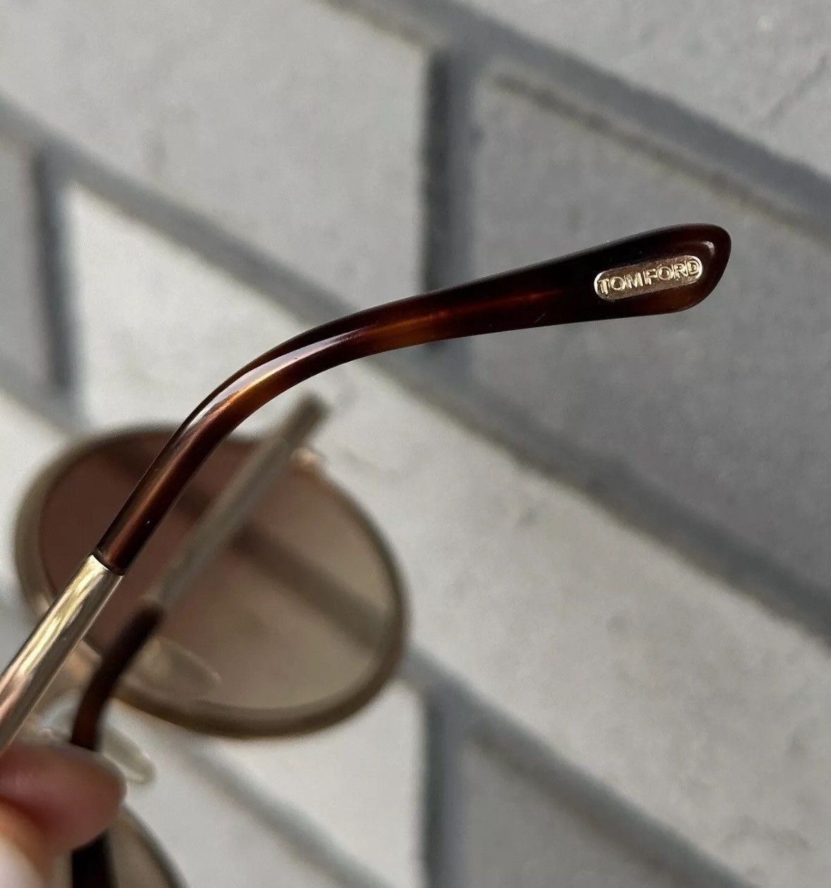 Tom Ford Tom Ford Ava-02 Gold Frame Women’s Round Sunglasses Size ONE SIZE - 5 Thumbnail