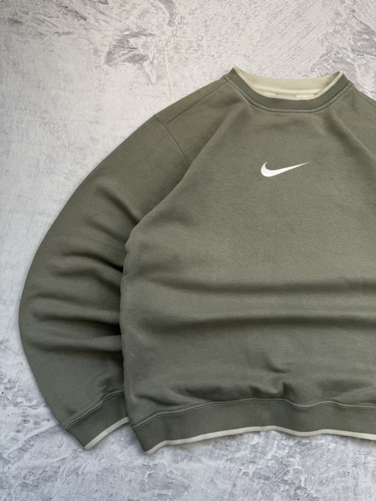 Nike × Vintage NIKE VINTAGE CENTER SWOOSH OVERSIZE BOXY SWEATSHIRT Size US M / EU 48-50 / 2 - 2 Thumbnail