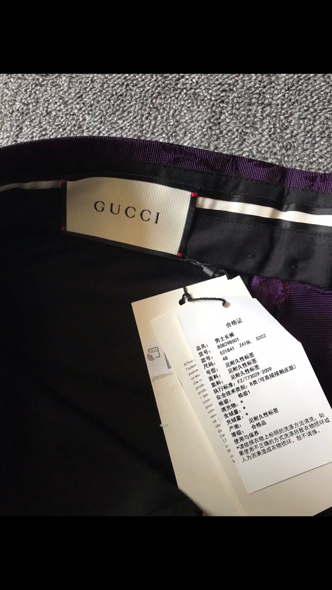 Gucci Gucci Chinos 48 Wool Silk Embossed Embroidery Cuffed Size US 32 / EU 48 - 5 Thumbnail