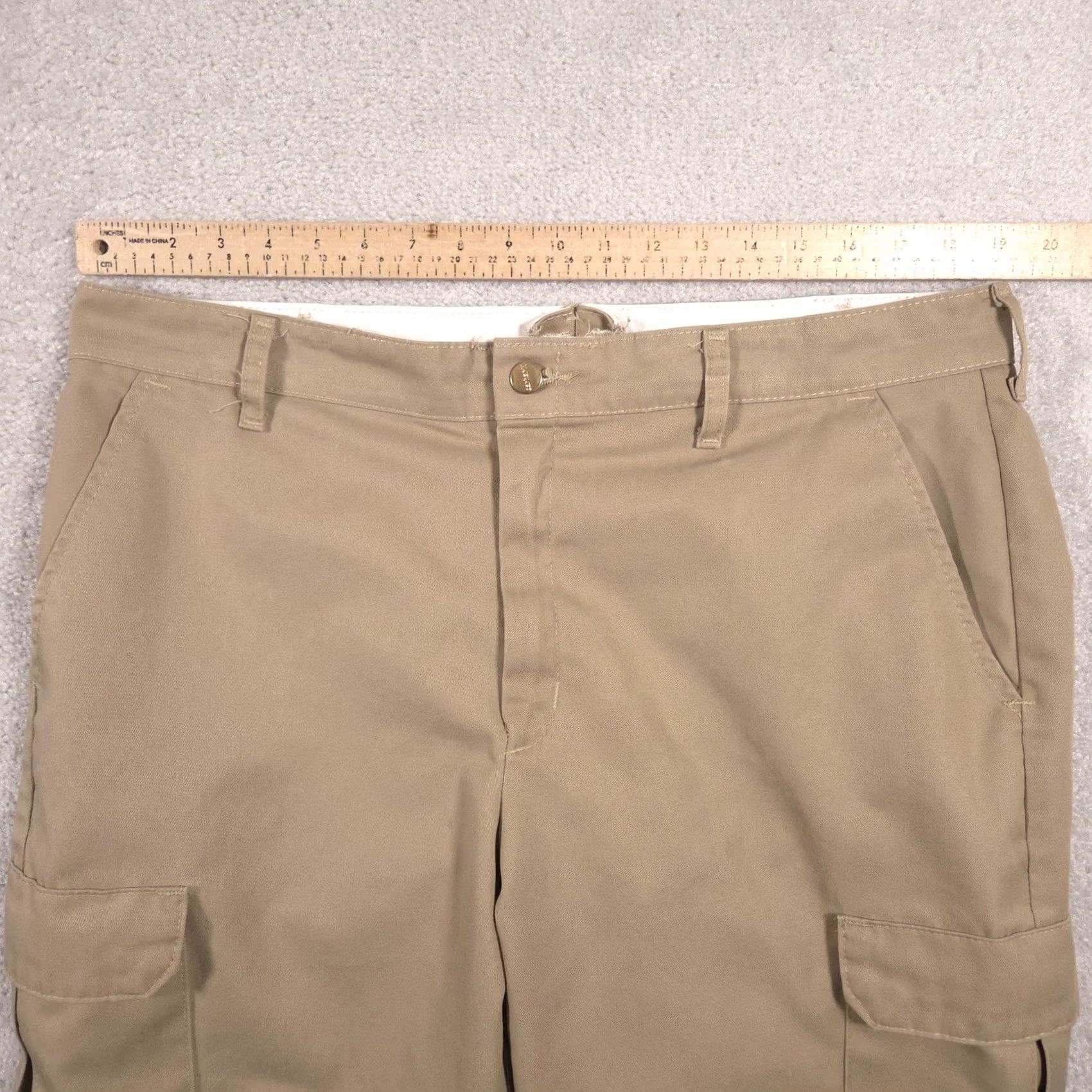 Red Kap VINTAGE Red Kap Cargo Pants Mens 38x27 Khaki Beige Workwear Pockets Straight Leg Mens Size US 38 / EU 54 - 7 Thumbnail