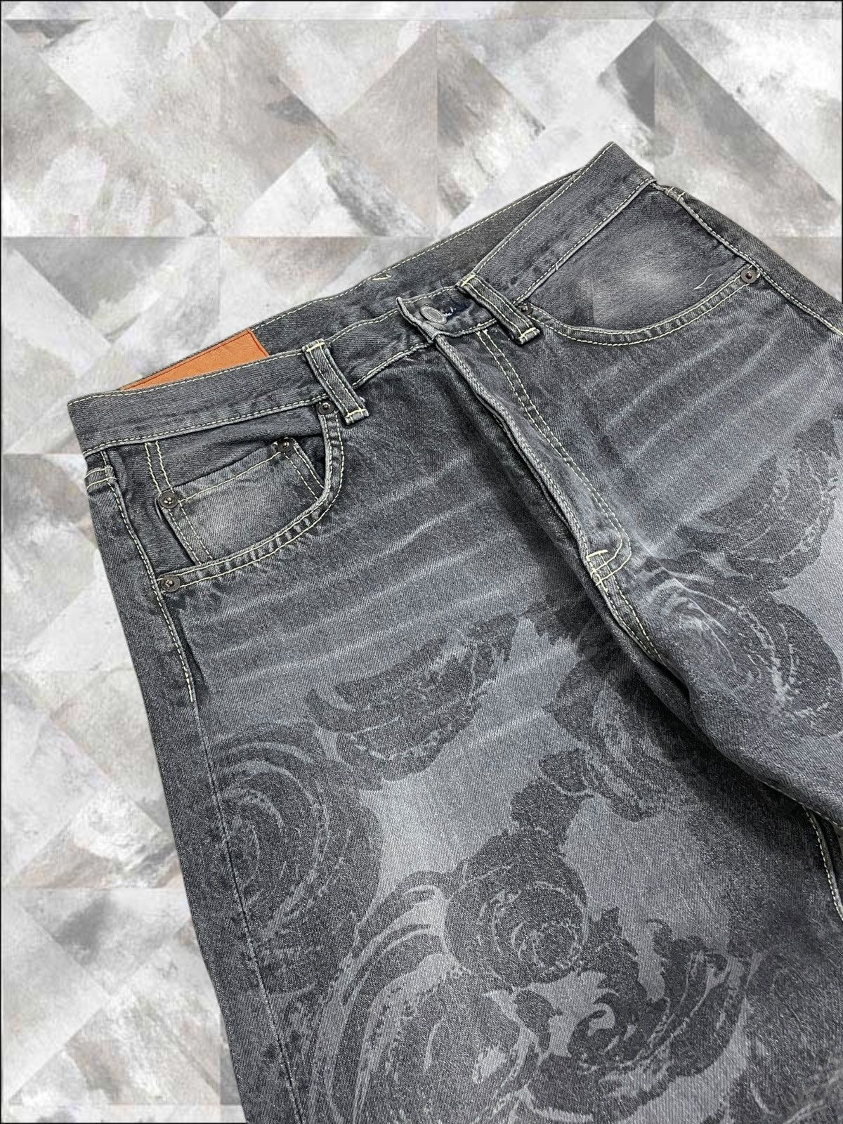 Hysteric Glamour Vintage Japan Designer BYEMRT.Paris Art Flower Short Denim Size US 28 / EU 44 - 5 Thumbnail