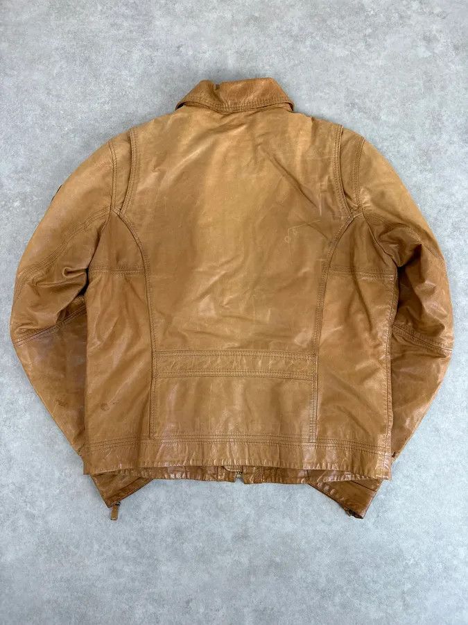 Diesel 2000s Diesel Camel Leather Multi-Pocket Leather Jacket Size US M / EU 48-50 / 2 - 5 Thumbnail