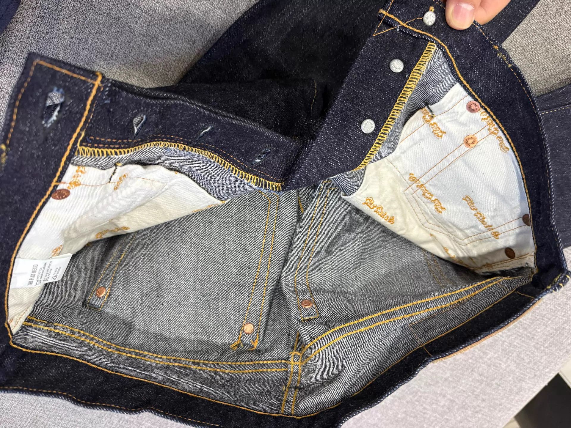 The Flat Head Flat Head W30 New Unwashed Hemmed RRL Evisu Size US 30 / EU 46 - 6 Thumbnail