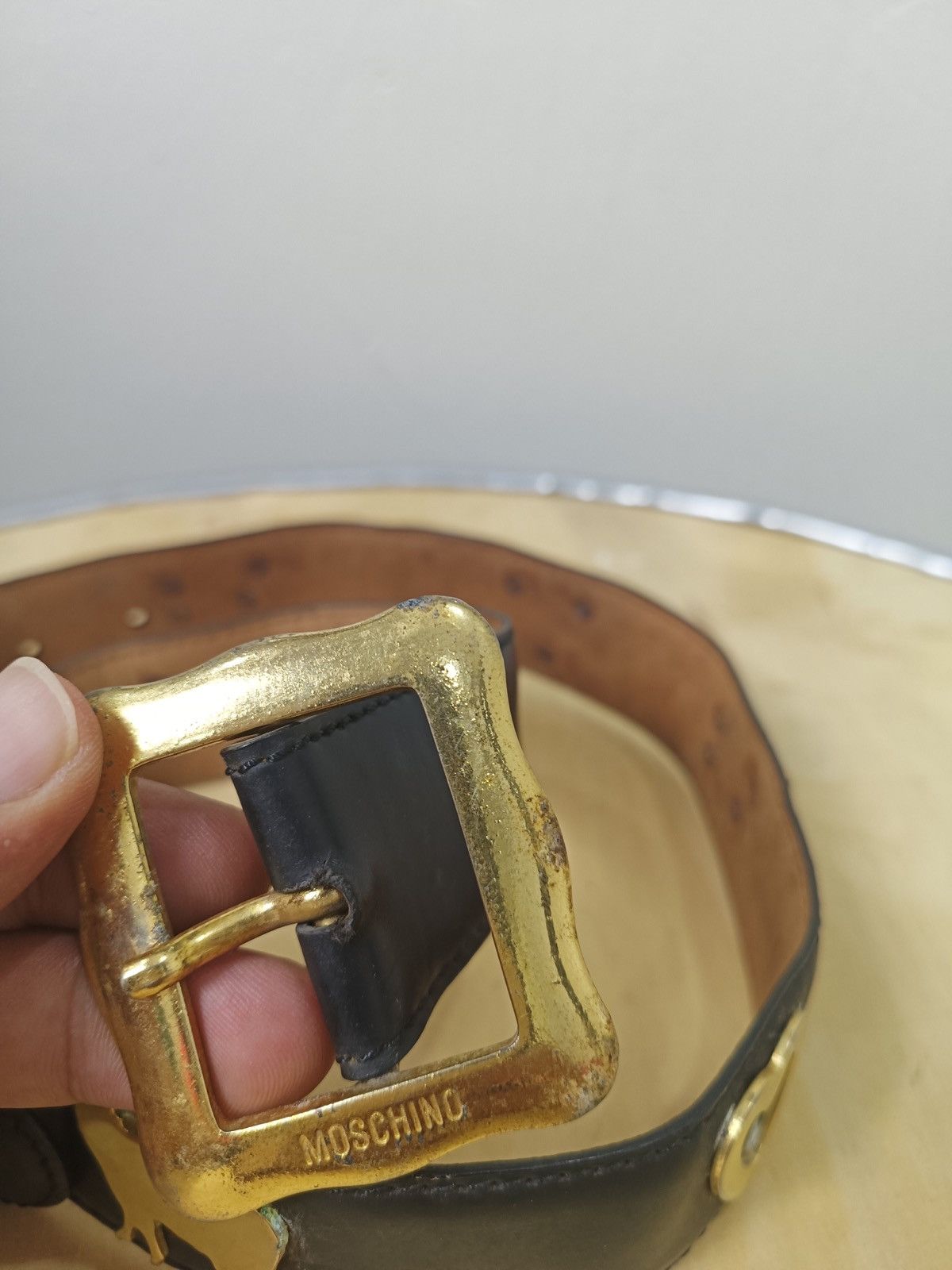 Moschino Moschino Leather Belt made in Italy Size ONE SIZE - 4 Thumbnail