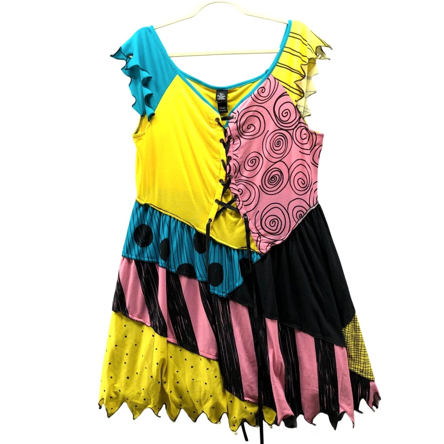 Torrid VINTAGE Torrid Disney Nightmare Before Christmas Sally Patchwork Dress 1X Cap Sleeves Size XL / US 12-14 / IT 48-50 - 2 Thumbnail