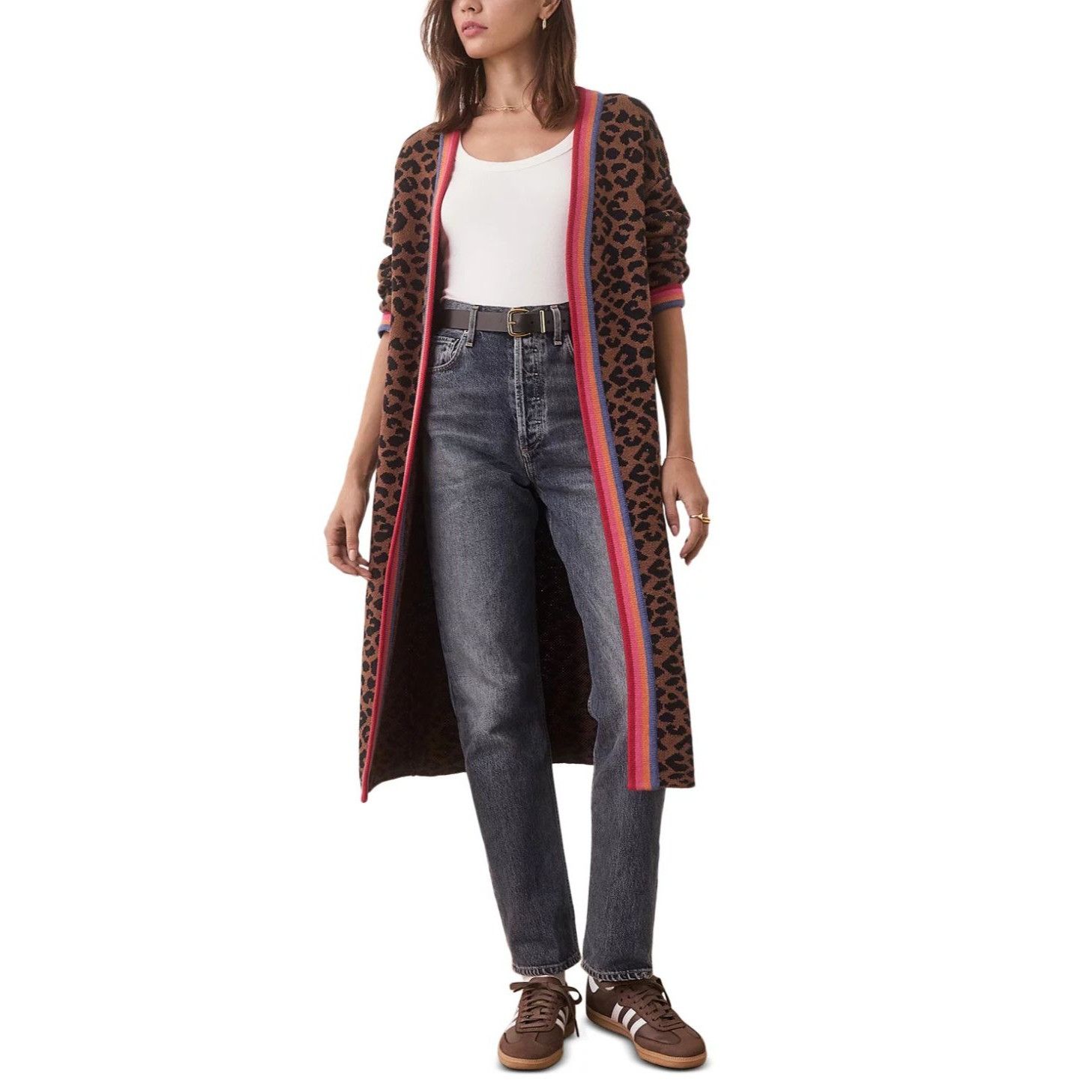 Marine Layer NWT Marine Layer Martha Sweater Coat Leopard Duster Cardigan Size XL / US 12-14 / IT 48-50 - 5 Thumbnail