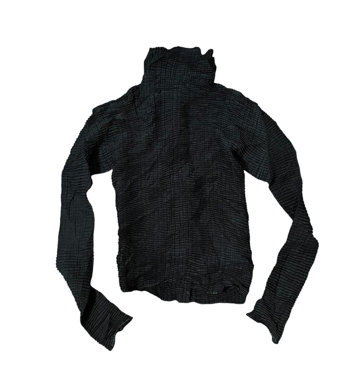 Homme Plisse Issey Miyake TAX FREE 🇺🇸 Vintage issey miyake pleats turtleneck shirt Size US S / EU 44-46 / 1 - 5 Thumbnail