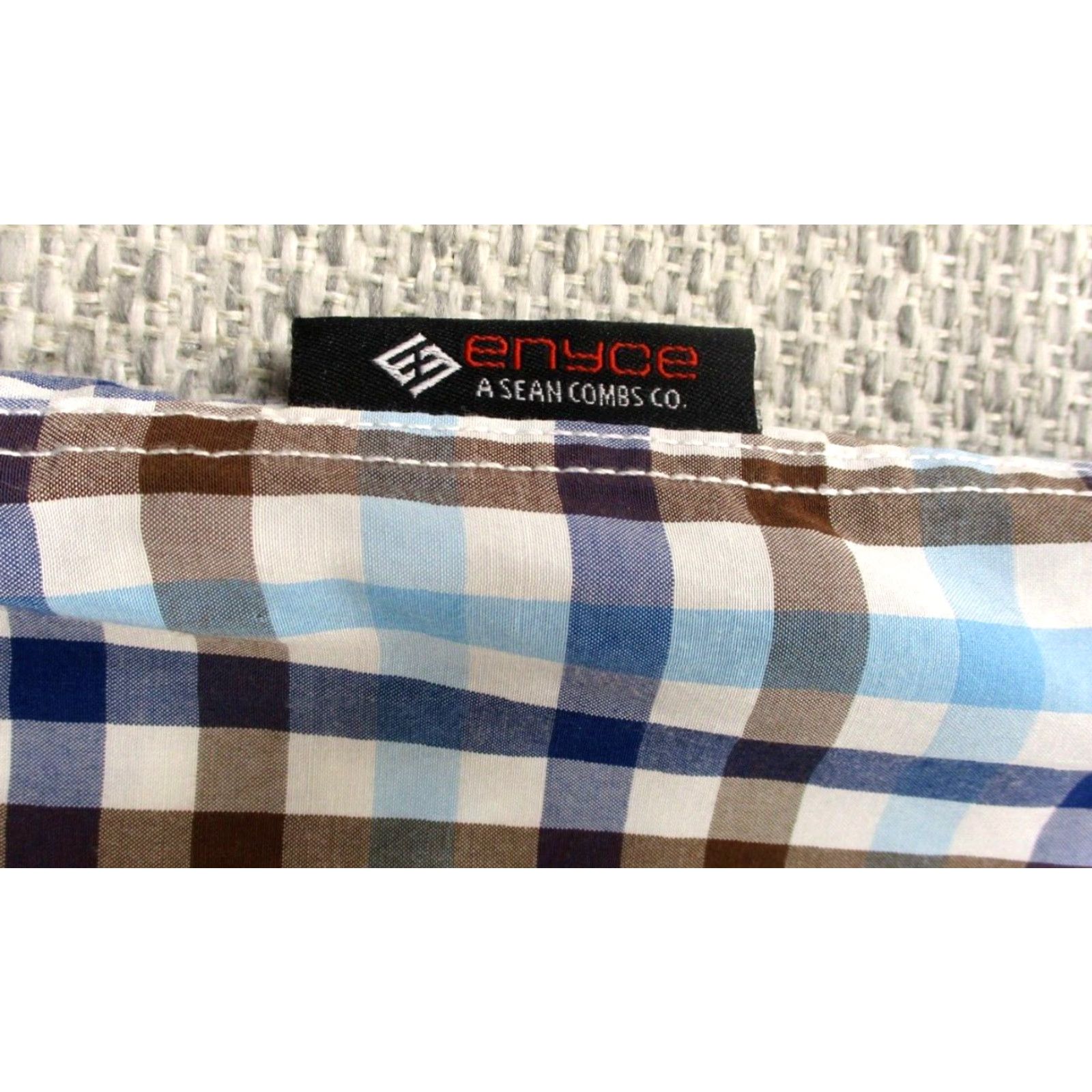 Enyce VINTAGE Enyce Shirt Mens L Blue Plaid Short Sleeve Button-Up Pockets Y2K 90s 80s Size US L / EU 52-54 / 3 - 6 Thumbnail