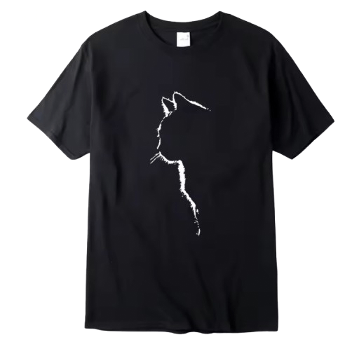 Other Streetwear Y2K Gothic Mystery Cat Short Sleeve T-Shirt Size US XXL / EU 58 / 5 - 1 Thumbnail