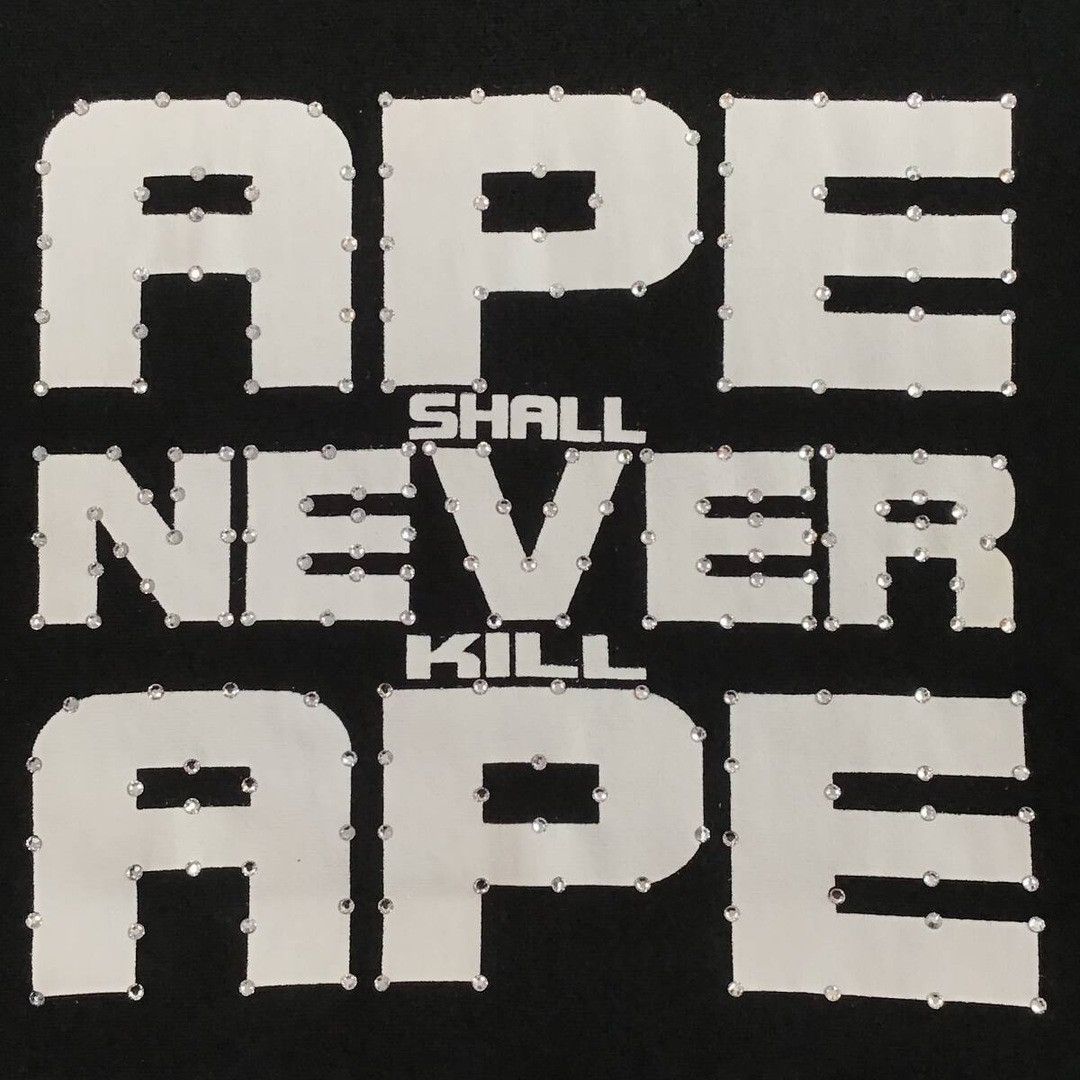 Bape × Nigo × Swarovski BAPE Swarovski ASNKA logo pullover hoodie a bathing ape NIGO Size US M / EU 48-50 / 2 - 3 Thumbnail