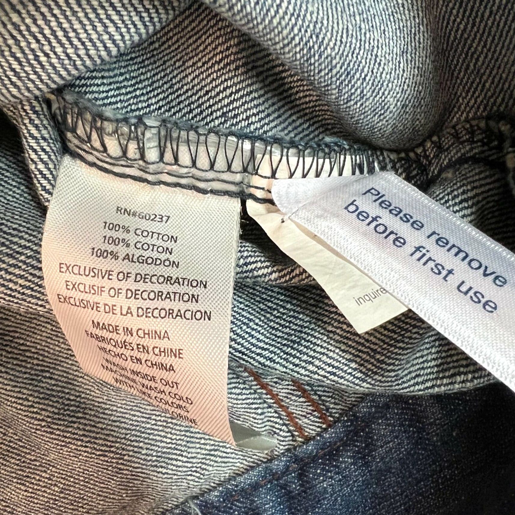 Lucky Brand Lucky Brand Denim Trucker Jacket - Womens Size Small - Blue Button Front Casual 100% Cotton Size 28" / US 6 / IT 42 - 4 Thumbnail