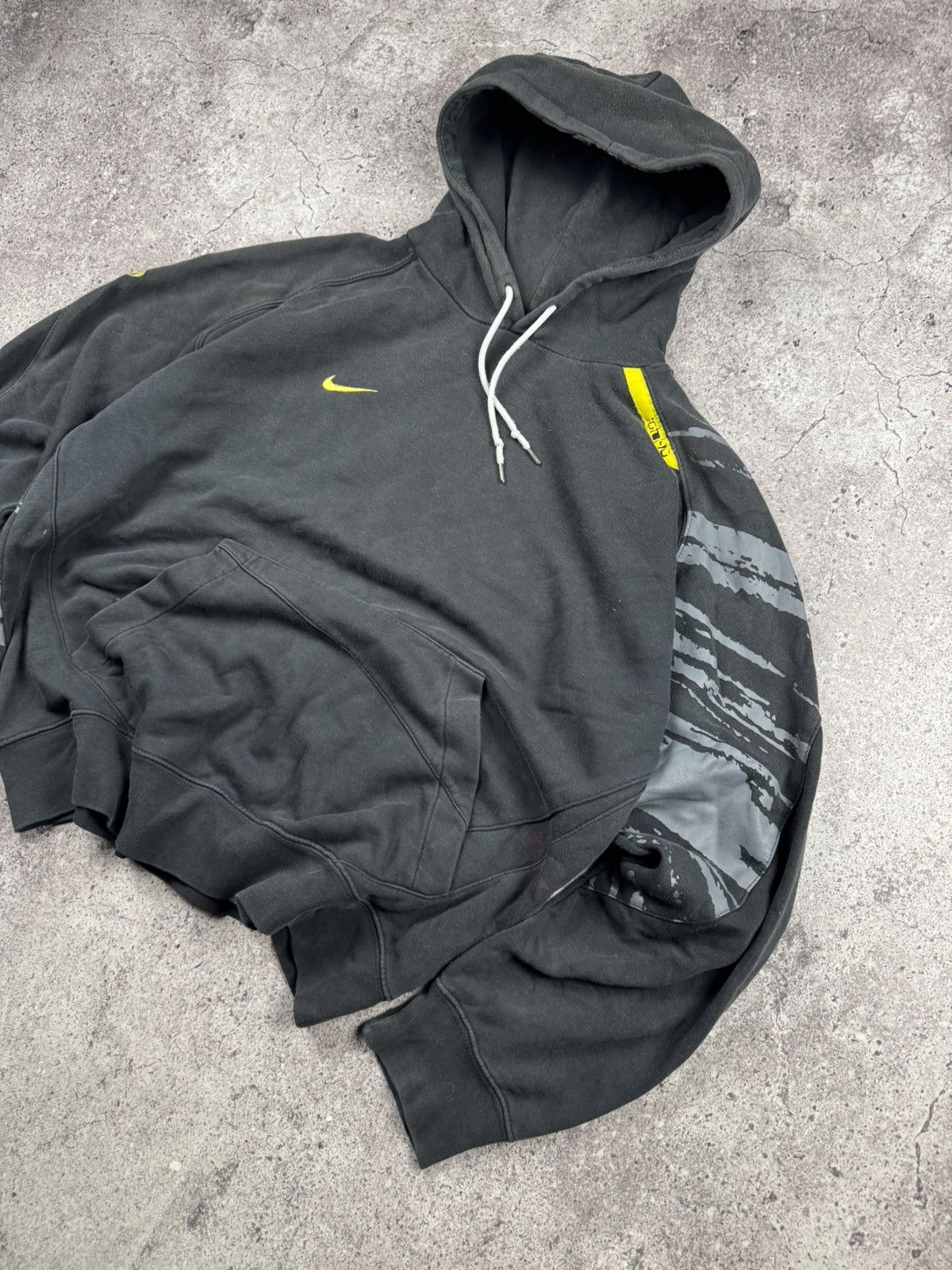 Nike Vintage Nike Total 90 Hoodie Cream Stripes Circle Logo M Size US L / EU 52-54 / 3 - 2 Thumbnail