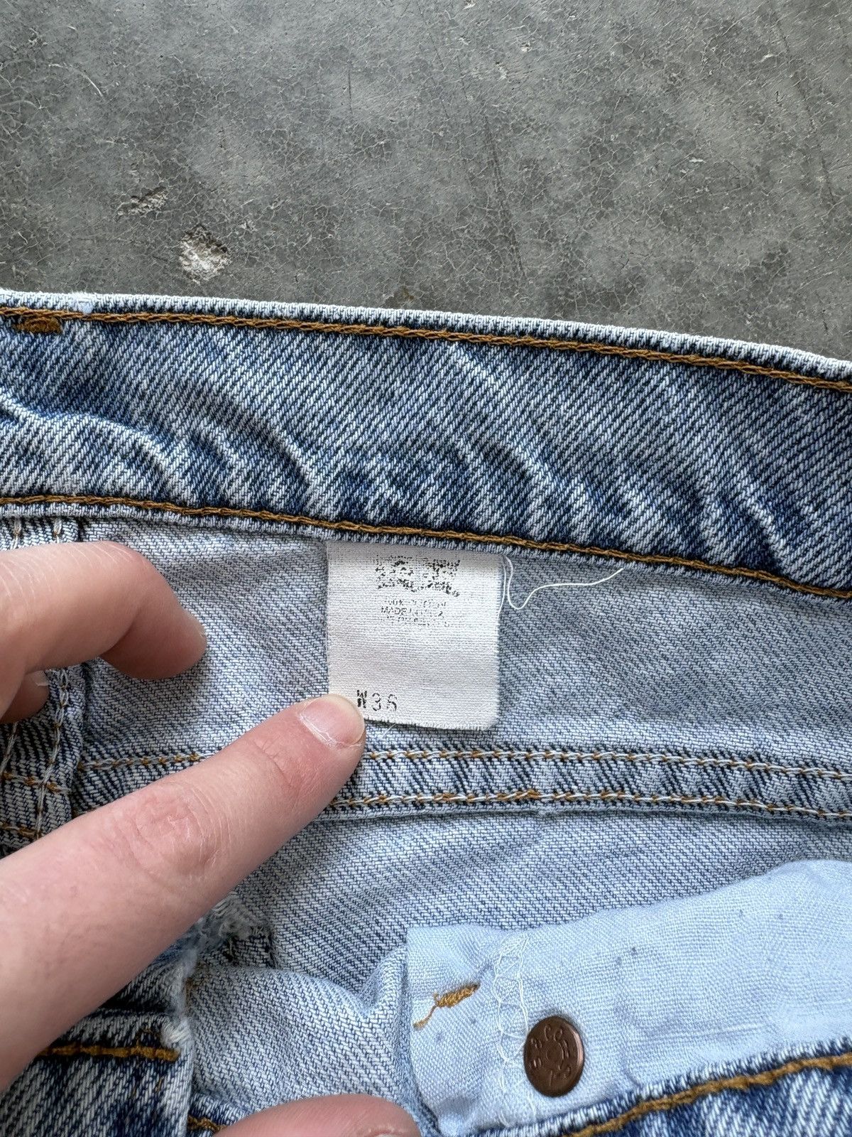 Levi's Vintage 90s Levis 505 Orange Tab Denim Jean Shorts Size US 36 / EU 52 - 4 Thumbnail