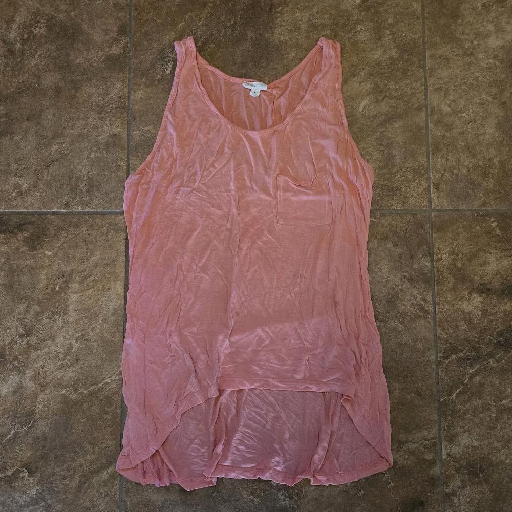 Designer Pink Pocket High Low ZO Tank Size L / US 10 / IT 46 - 1 Thumbnail