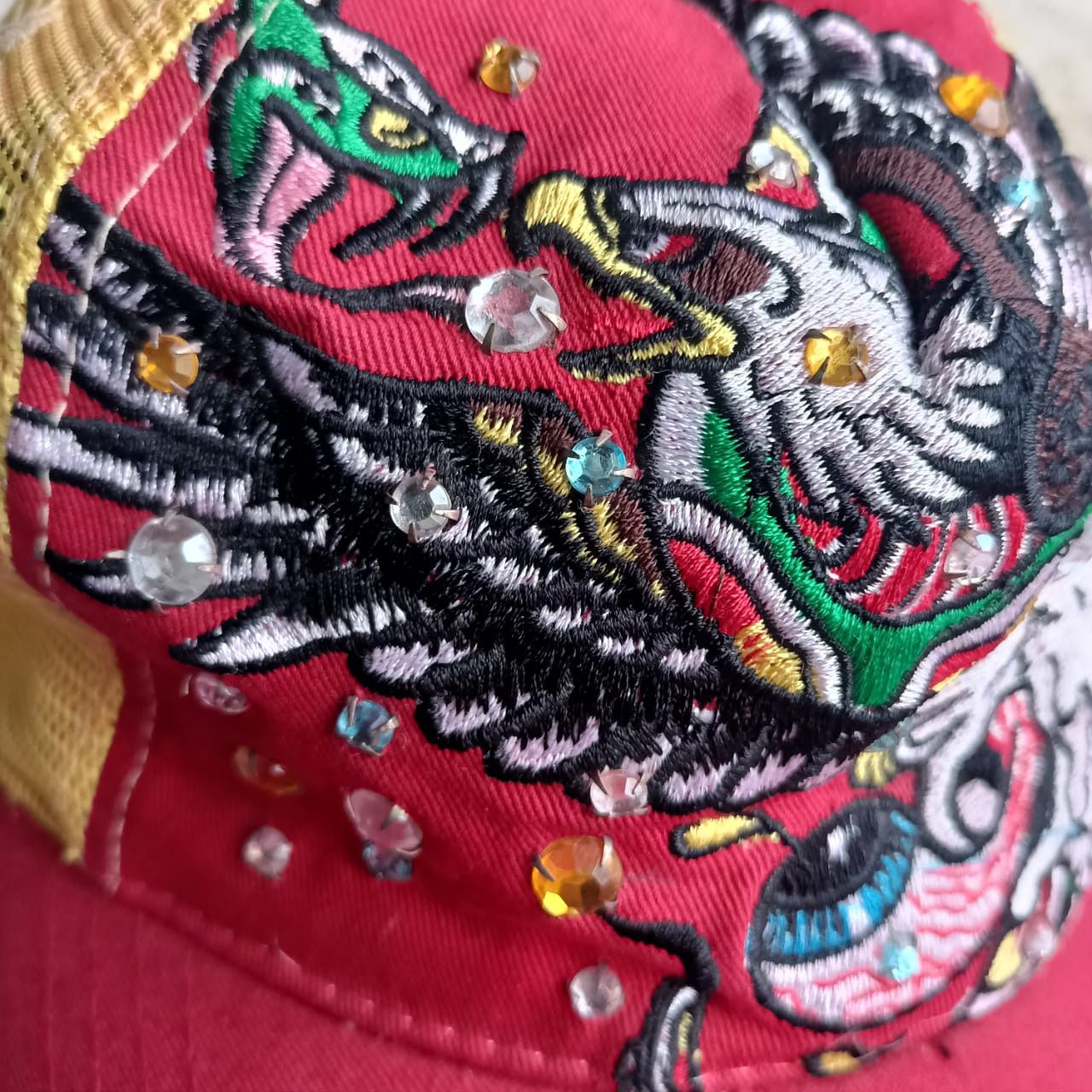 Ed Hardy Ed hardy skull eagle snake embroidery rhinestone hats Size ONE SIZE - 8 Thumbnail