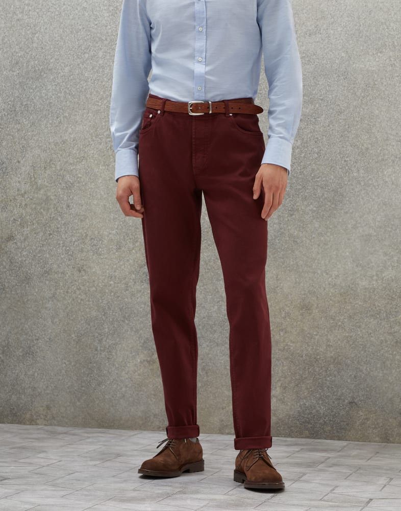 Brunello Cucinelli o1w1db10924 Denim Pants in Red Size US 38 / EU 54 - 1 Preview