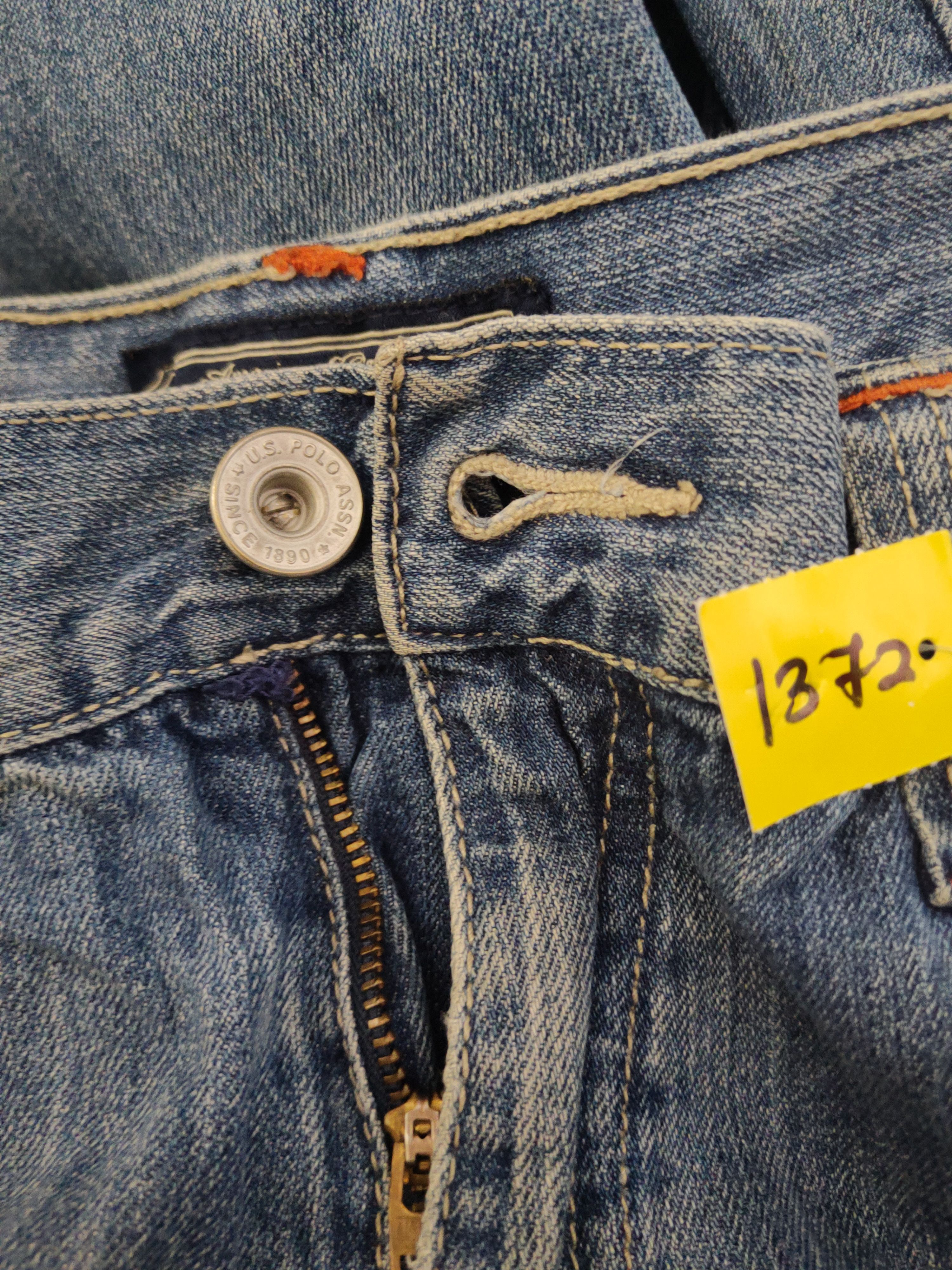 U.S. Polo Assn. DL U.S Polo Assn. Blue Distressed Ripped Jeans #1372 Size US 36 / EU 52 - 18 Thumbnail