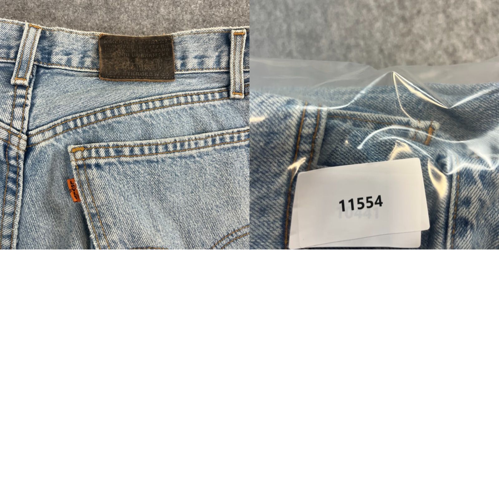 Levi's VINTAGE Levi's 618 Jeans Mens Regular Straight 31 Light Wash Blue 90s UK Made Jeans Size US 31 - 9 Thumbnail