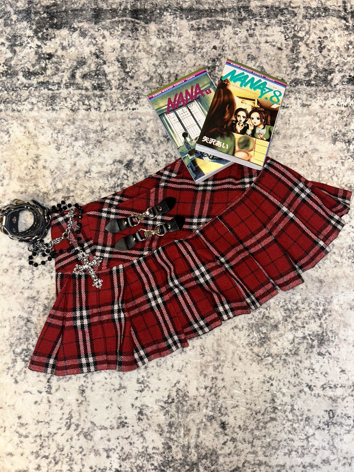 Vintage Punk Tartan Low-rise Mini Skirt Size 26" / US 2 / IT 38 - 1 Thumbnail
