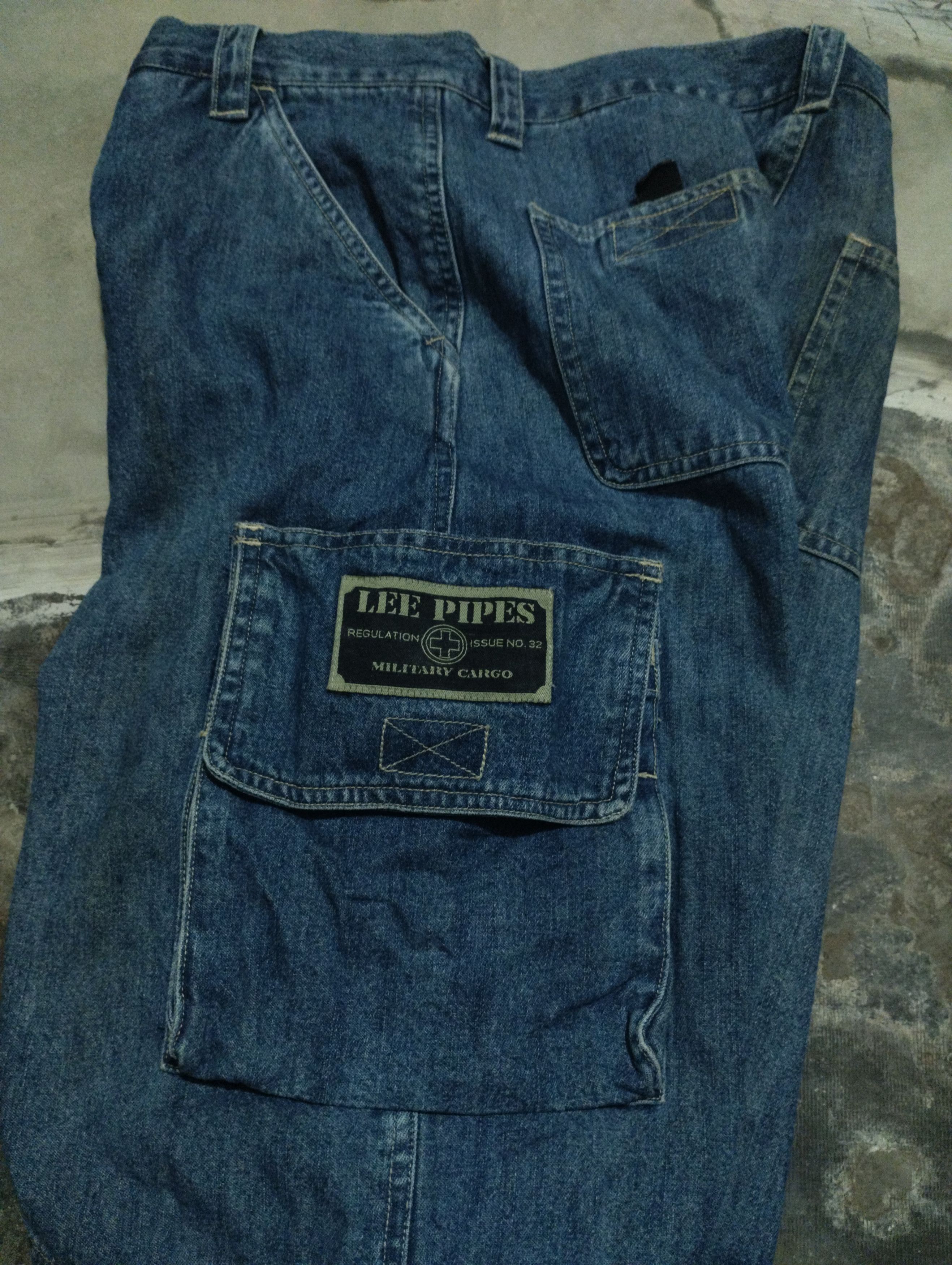 JNCO Lee Pipes Y2k Cargo Multipocket Jeans Size US 30 / EU 46 - 5 Thumbnail